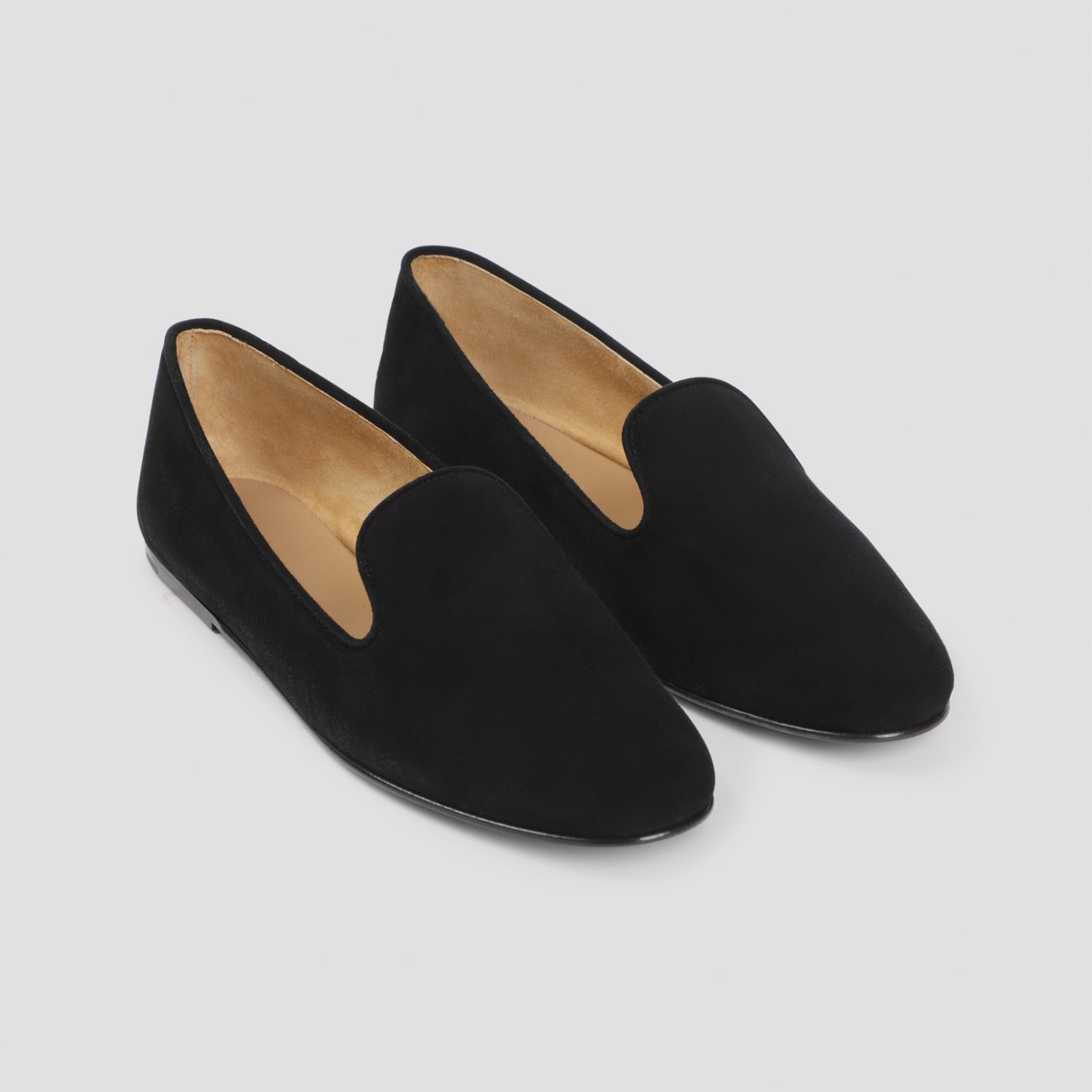 Shop The Row Tippi Loafers In Blk Black