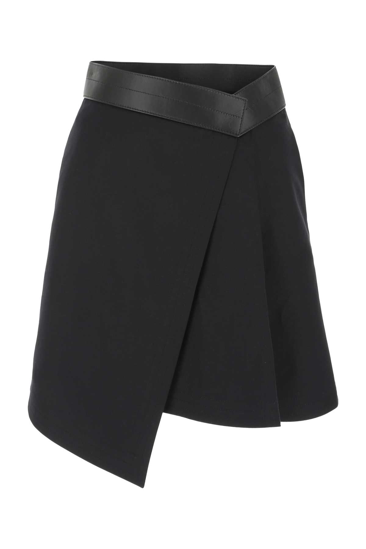 Loewe Black Cotton Blend Mini Skirt