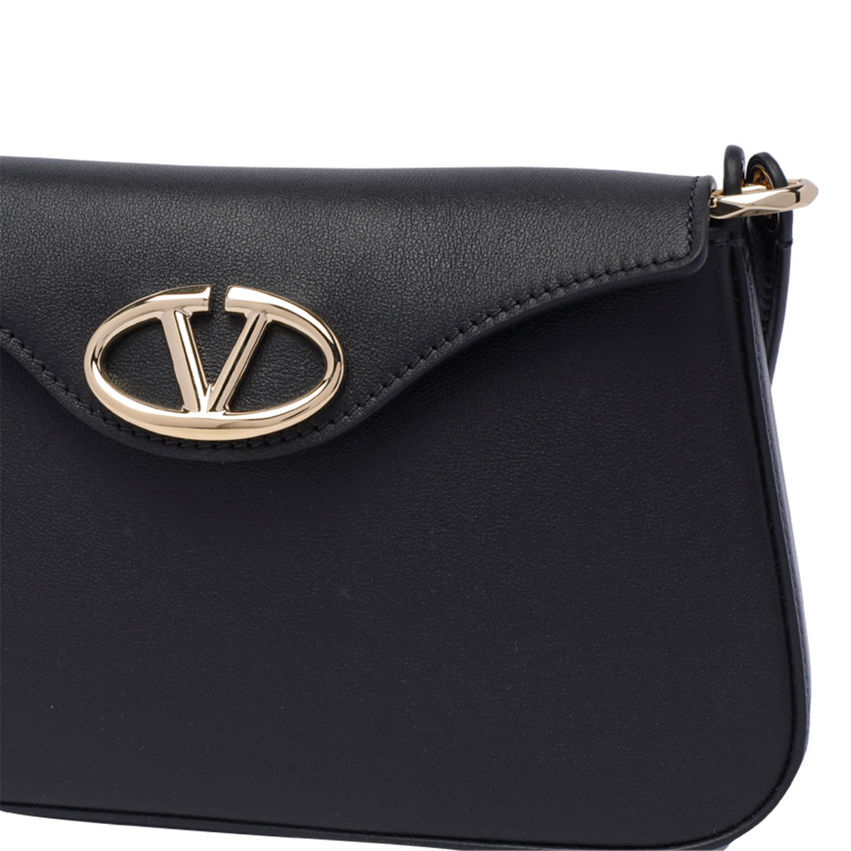 Shop Valentino Mini Vlogo The Bold Edition Crossbody Bag In Black