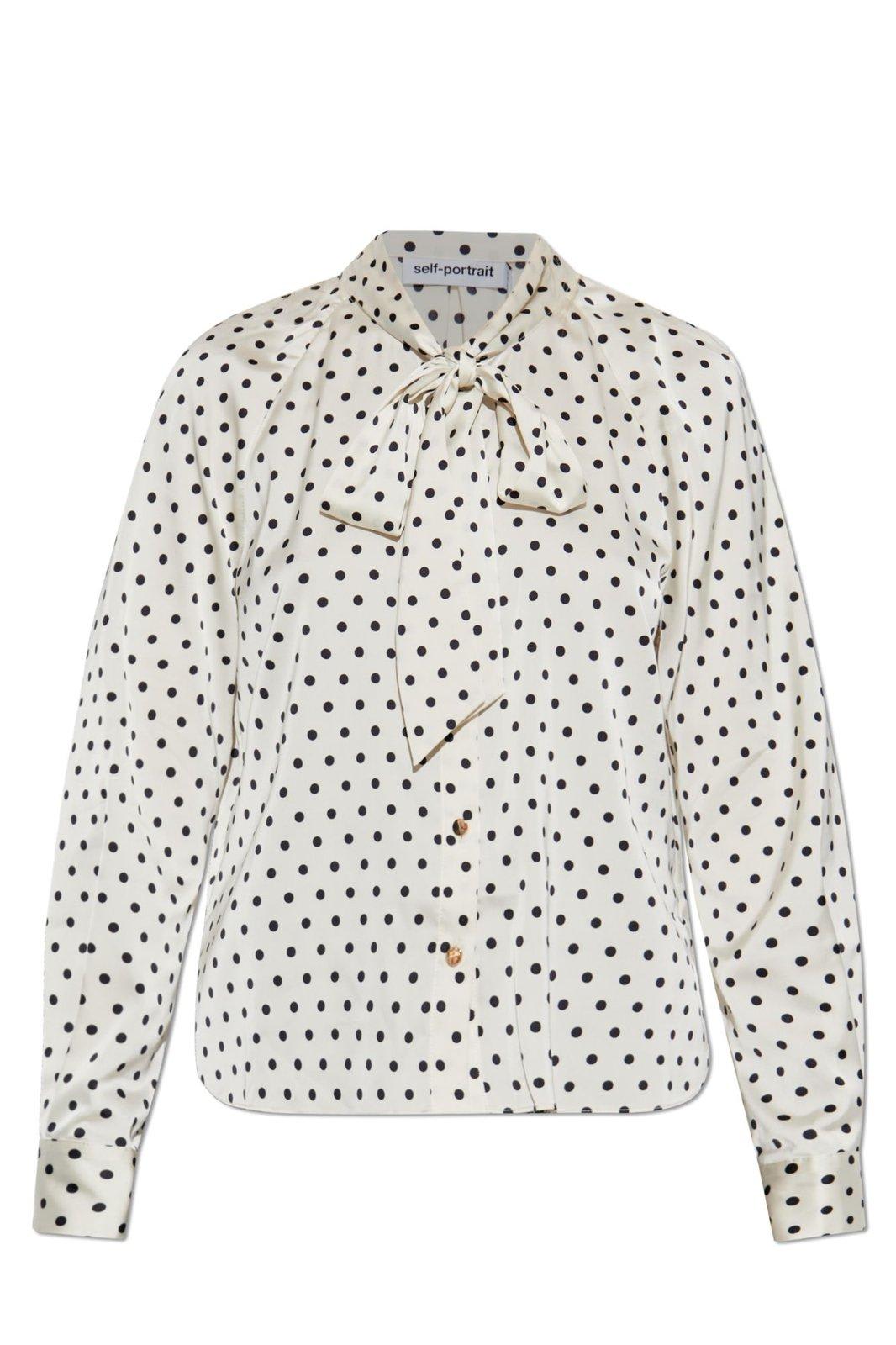 Polka Dot Satin Blouse