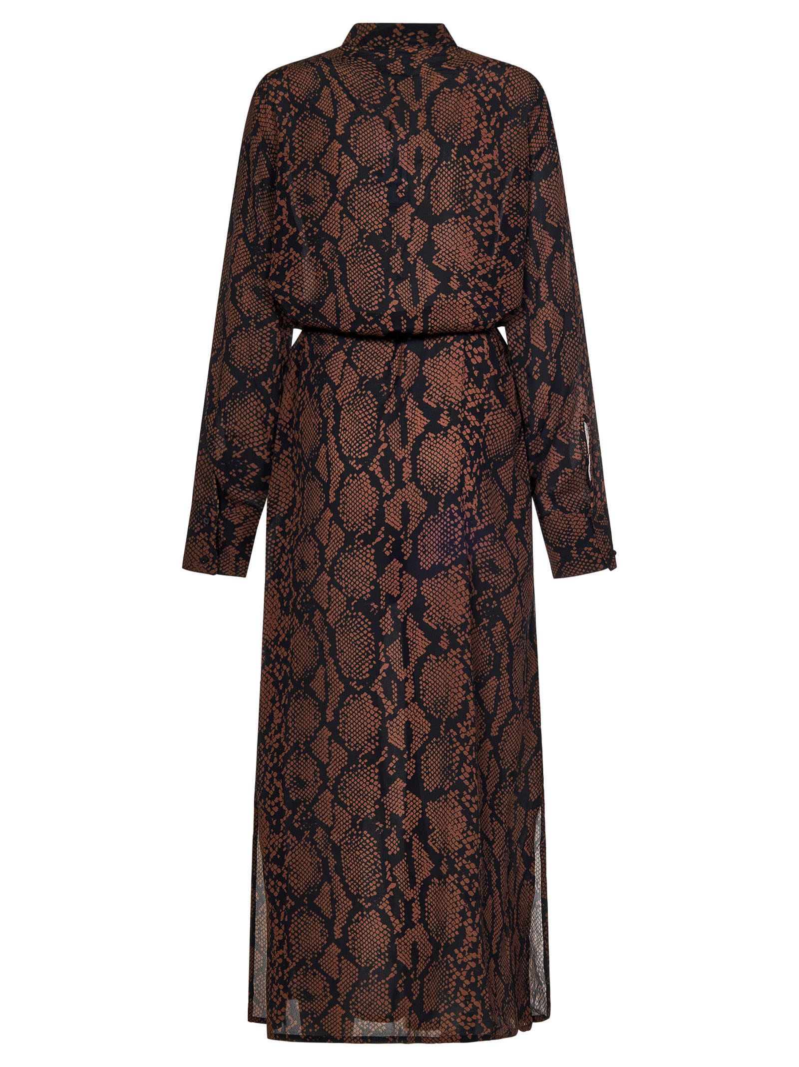Shop Fisico Cristina Ferrari Long Dress In Brown