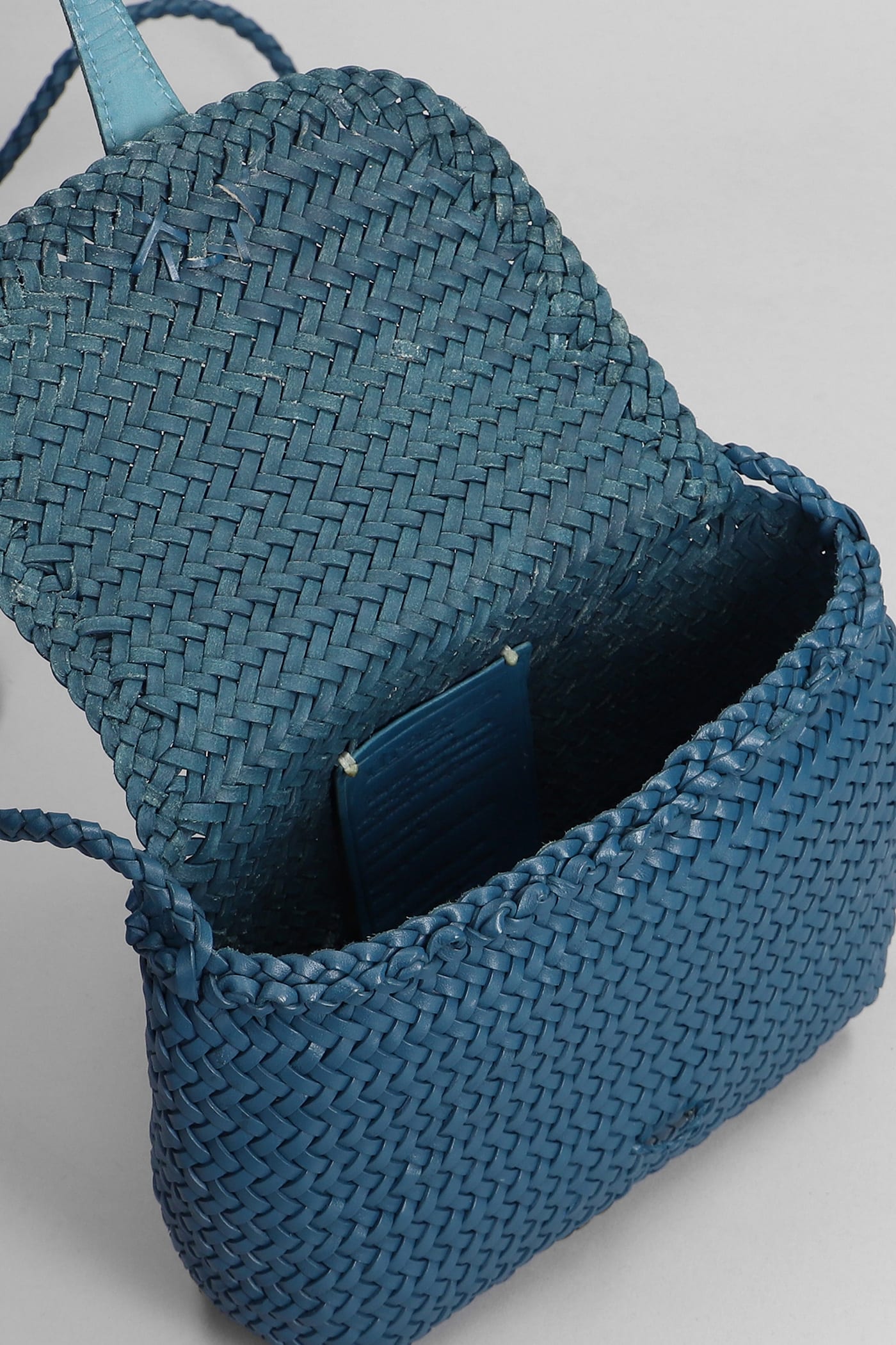 Shop Dragon Diffusion Mini City Shoulder Bag In Blue Leather