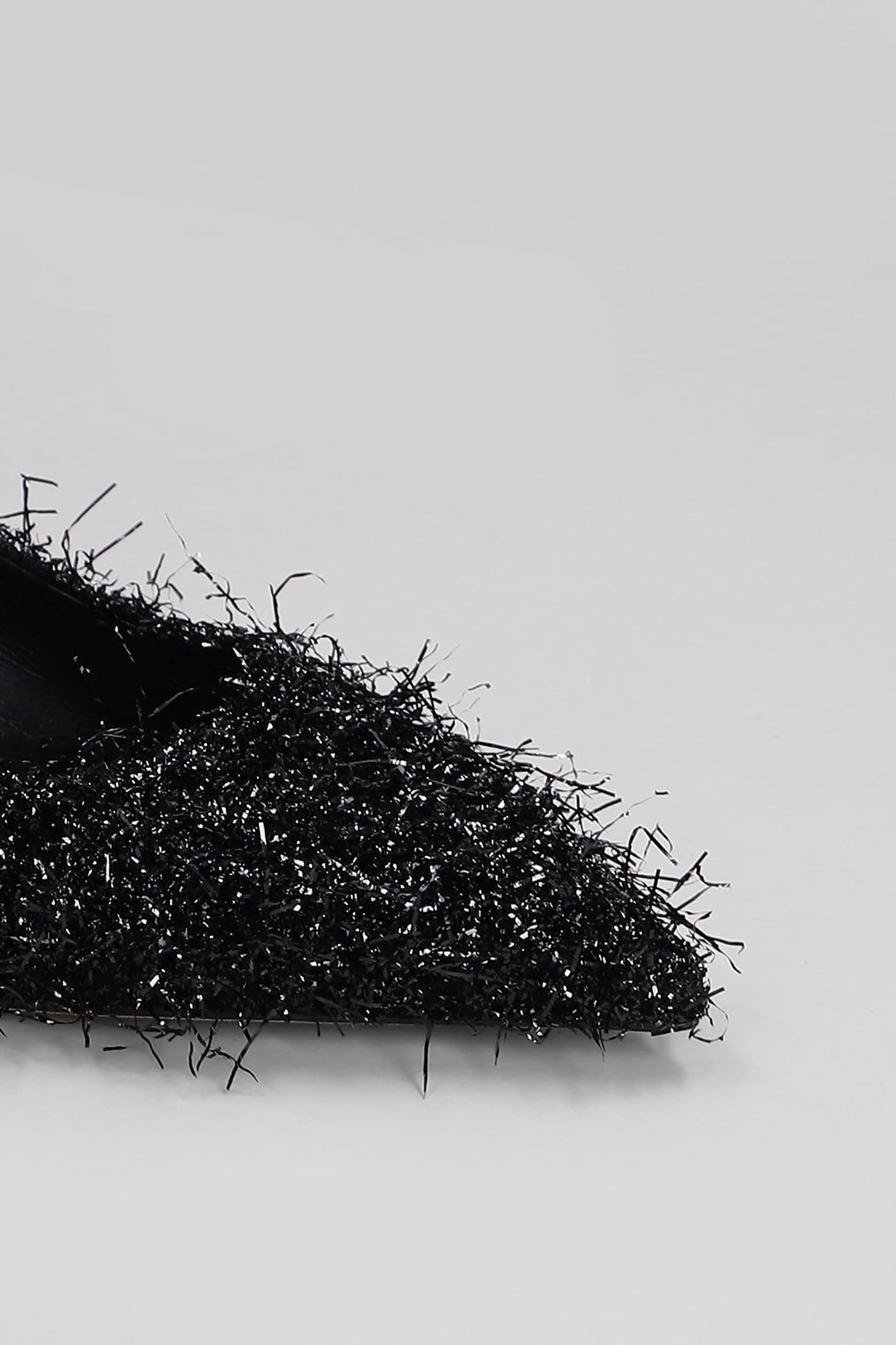 Jimmy Choo Bing Feather-embellished Ballet Flats In Black