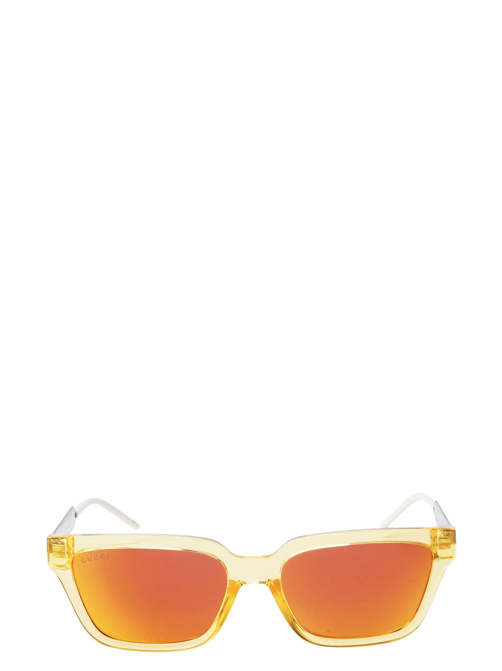 Gucci Gucci Gg0975s Transparent Orange Sunglasses