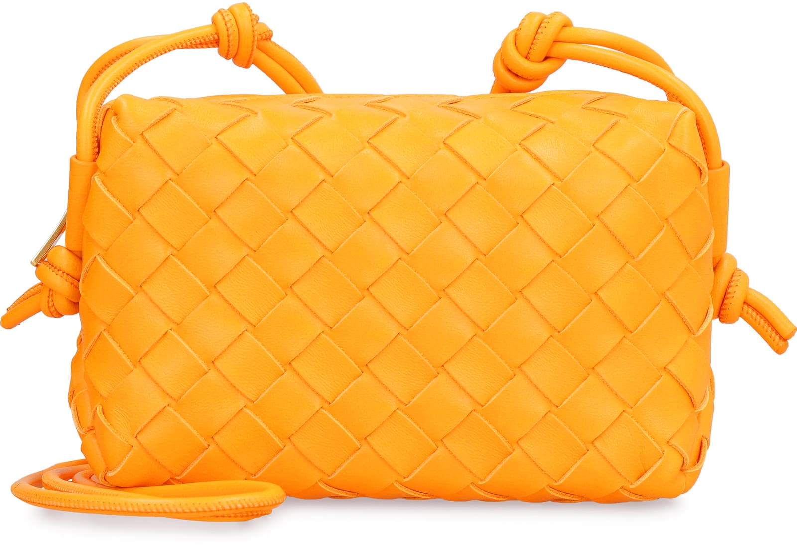 Bottega Veneta Mini Loop Shoulder Bag in Tangerine