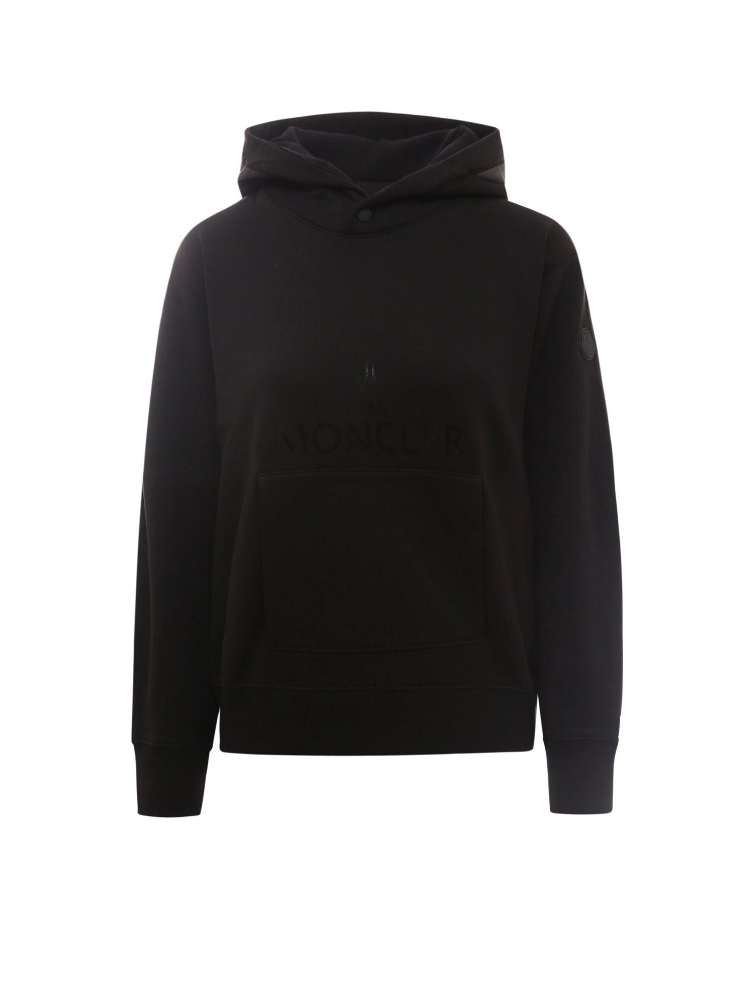Moncler Logo Patch Panelled Hoodie