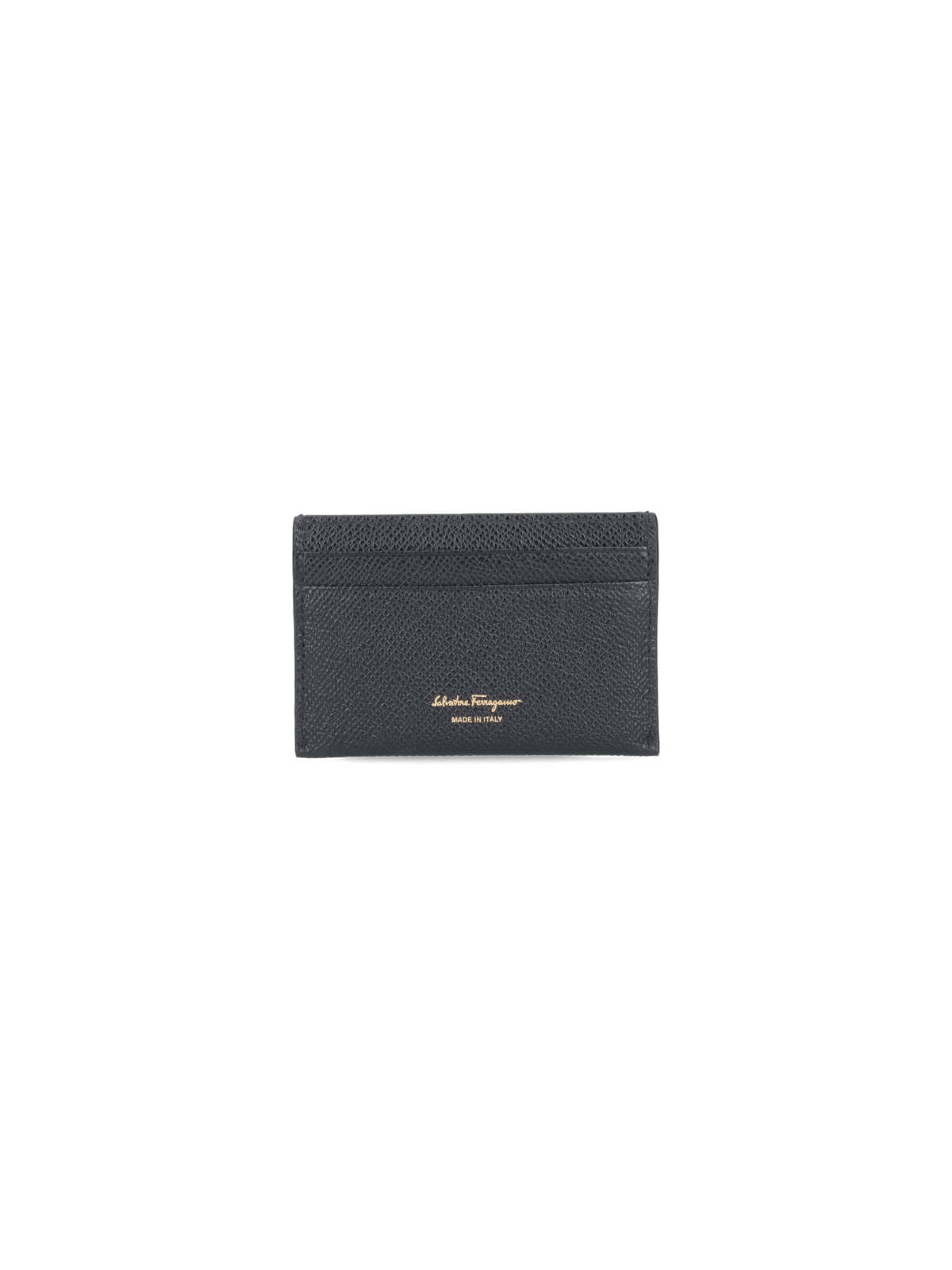 Ferragamo Gancini Card Holder In Black