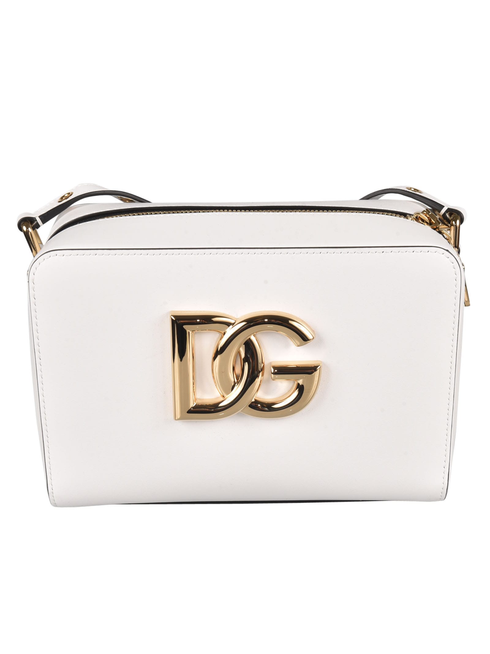 Dolce & Gabbana 3.5 Logo Plaque Medium Shoulder Bag