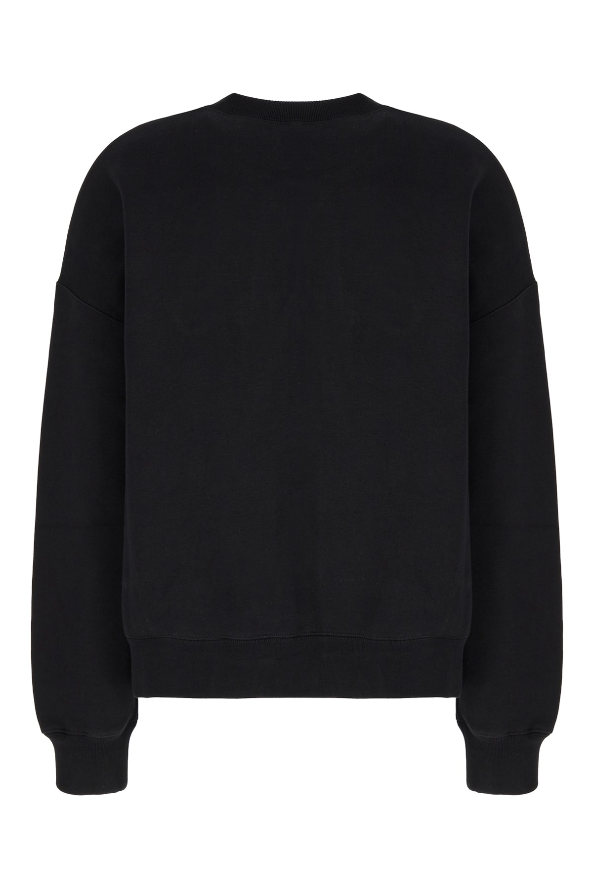 Shop Gucci Black Cotton Blend Oversize Sweatshirt In Nero