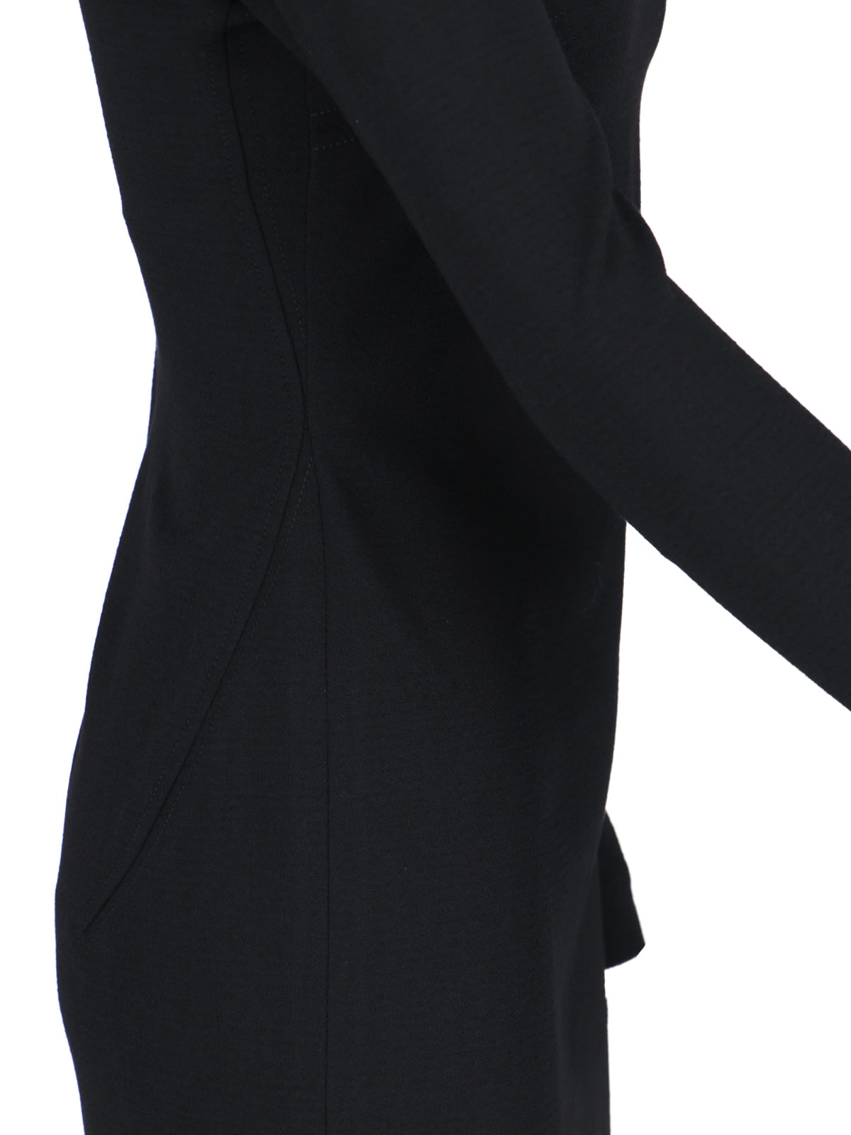 Shop Victoria Beckham Shift Midi Dress In Black