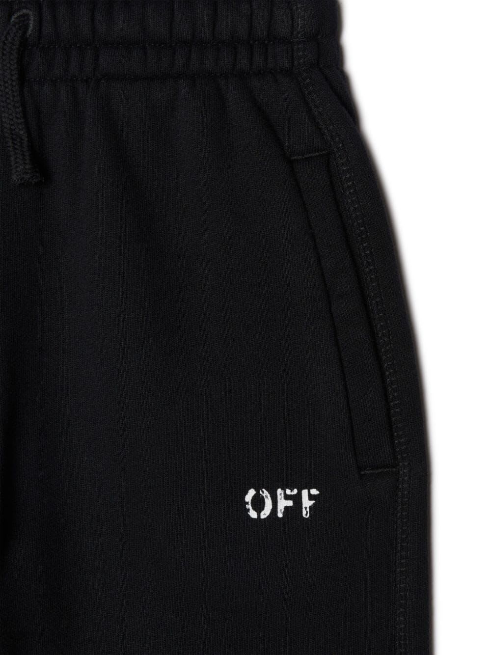 Shop Off-white Off Stamp Plain Sweatpant In Black White