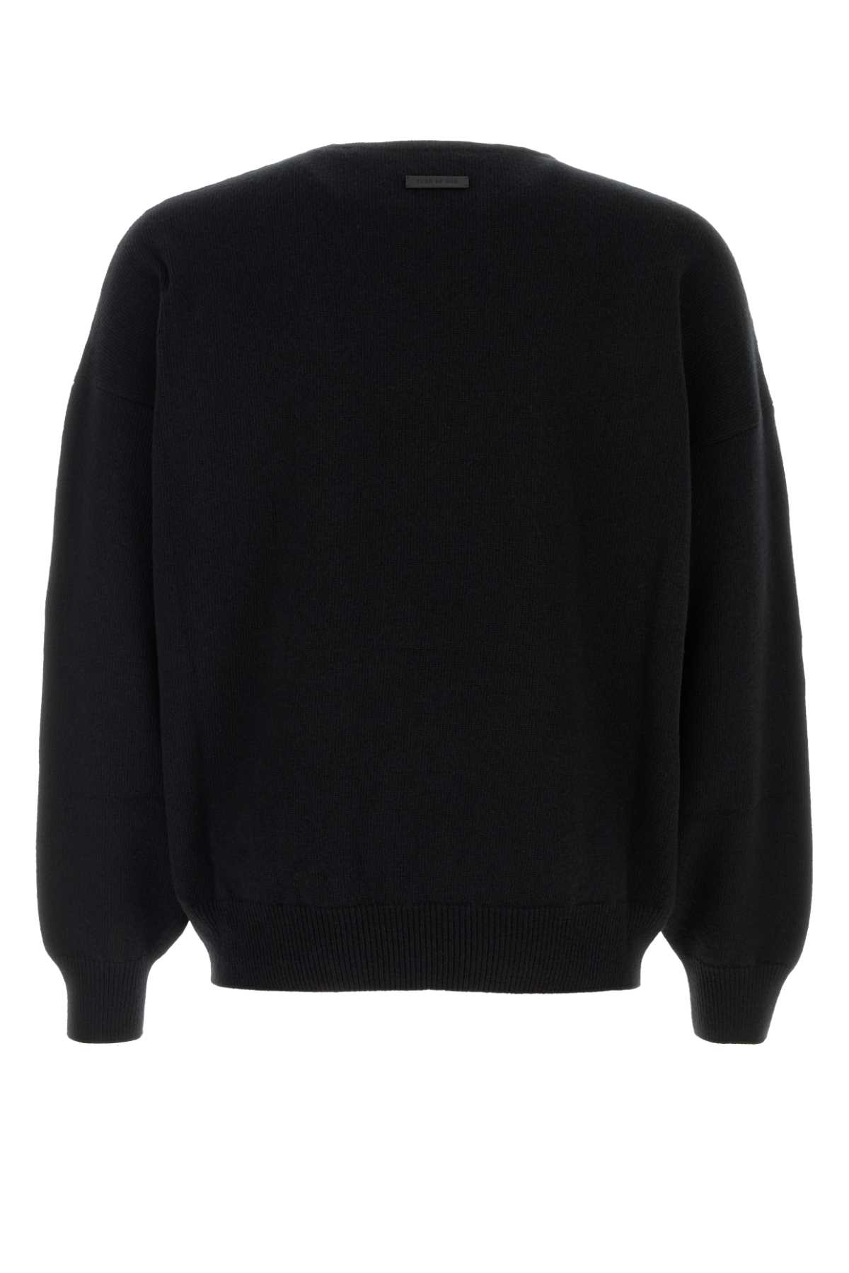 Fear Of God Merino Wool Crewneck Sweater In Black