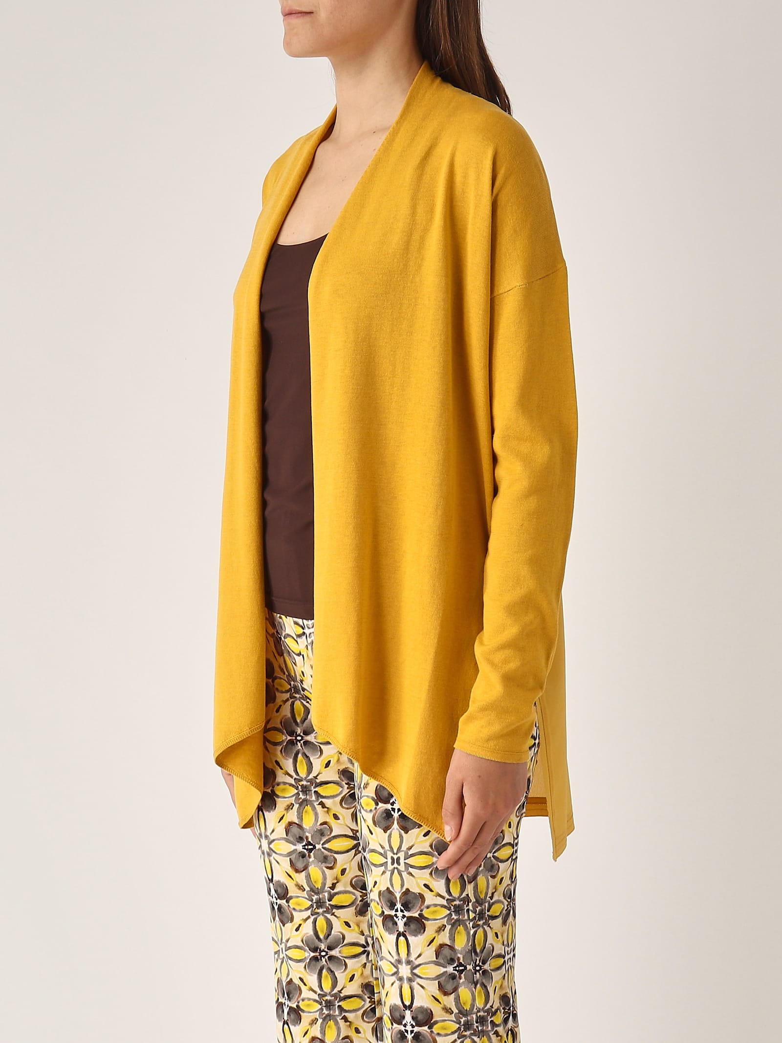 Maliparmi Seta Cardigan In Yellow