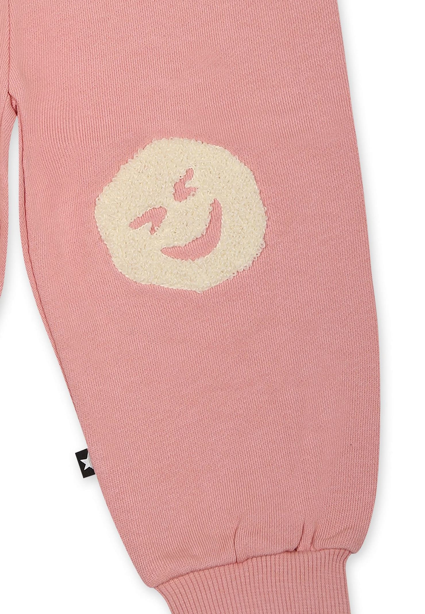 Molo Pink Trousers For Babykids With Smile In Pink