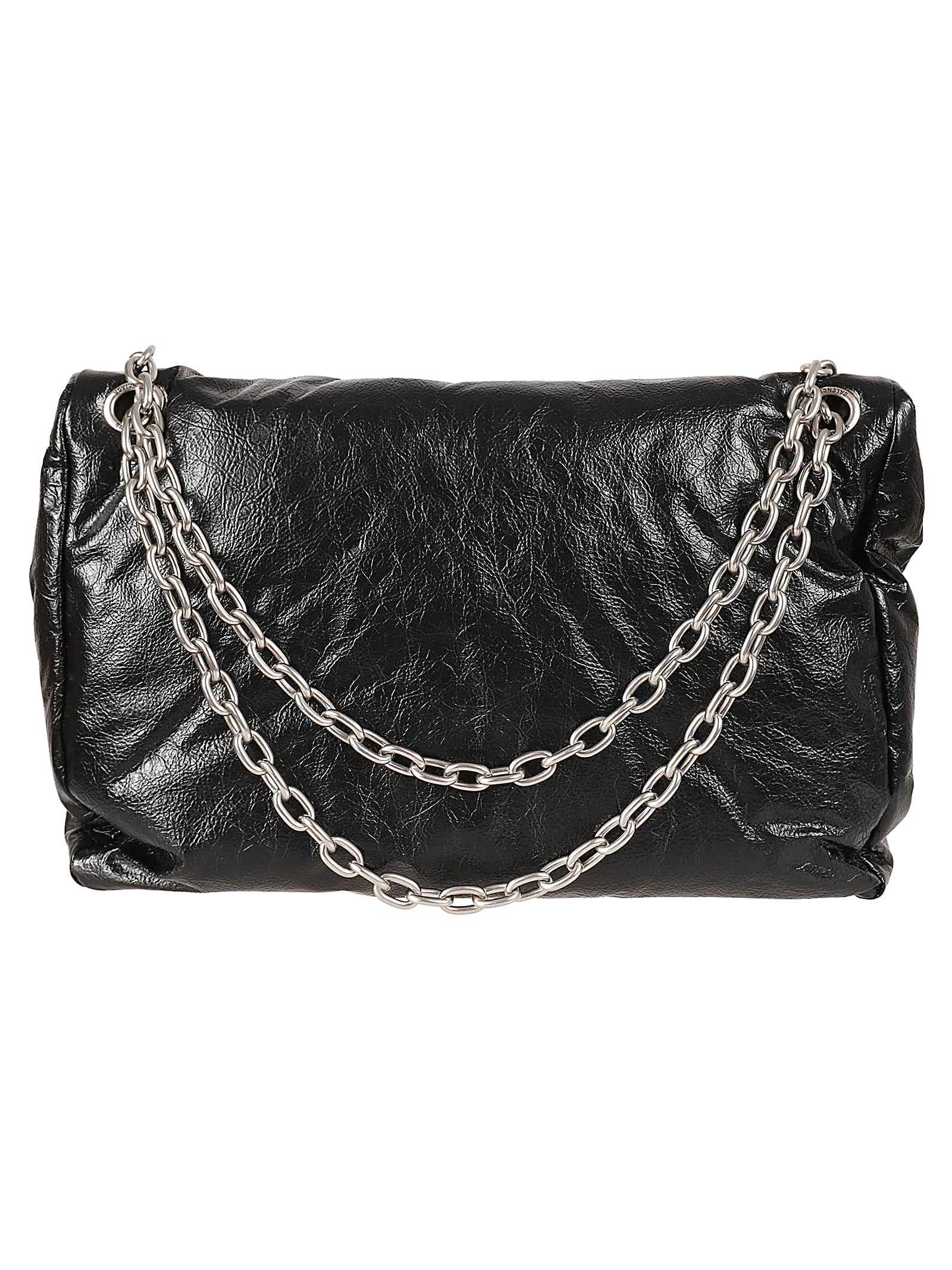 Shop Balenciaga Monaco Chain Shoulder Bag In Black