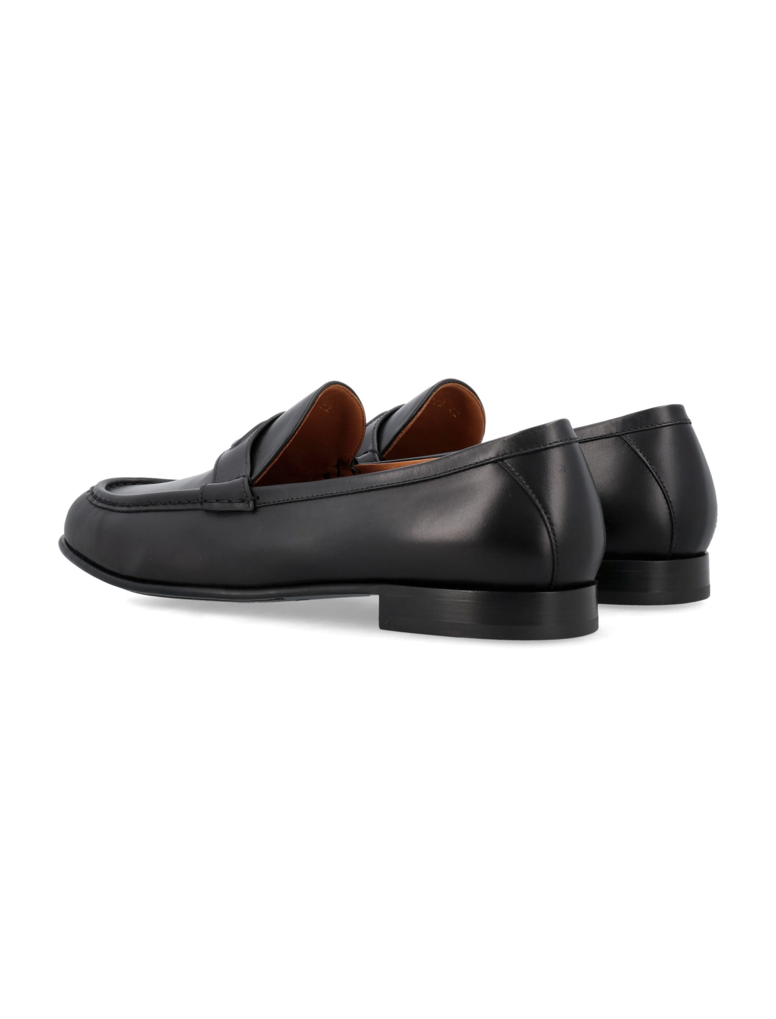 Valentino Vlogo Signature Leather Loafers In Black