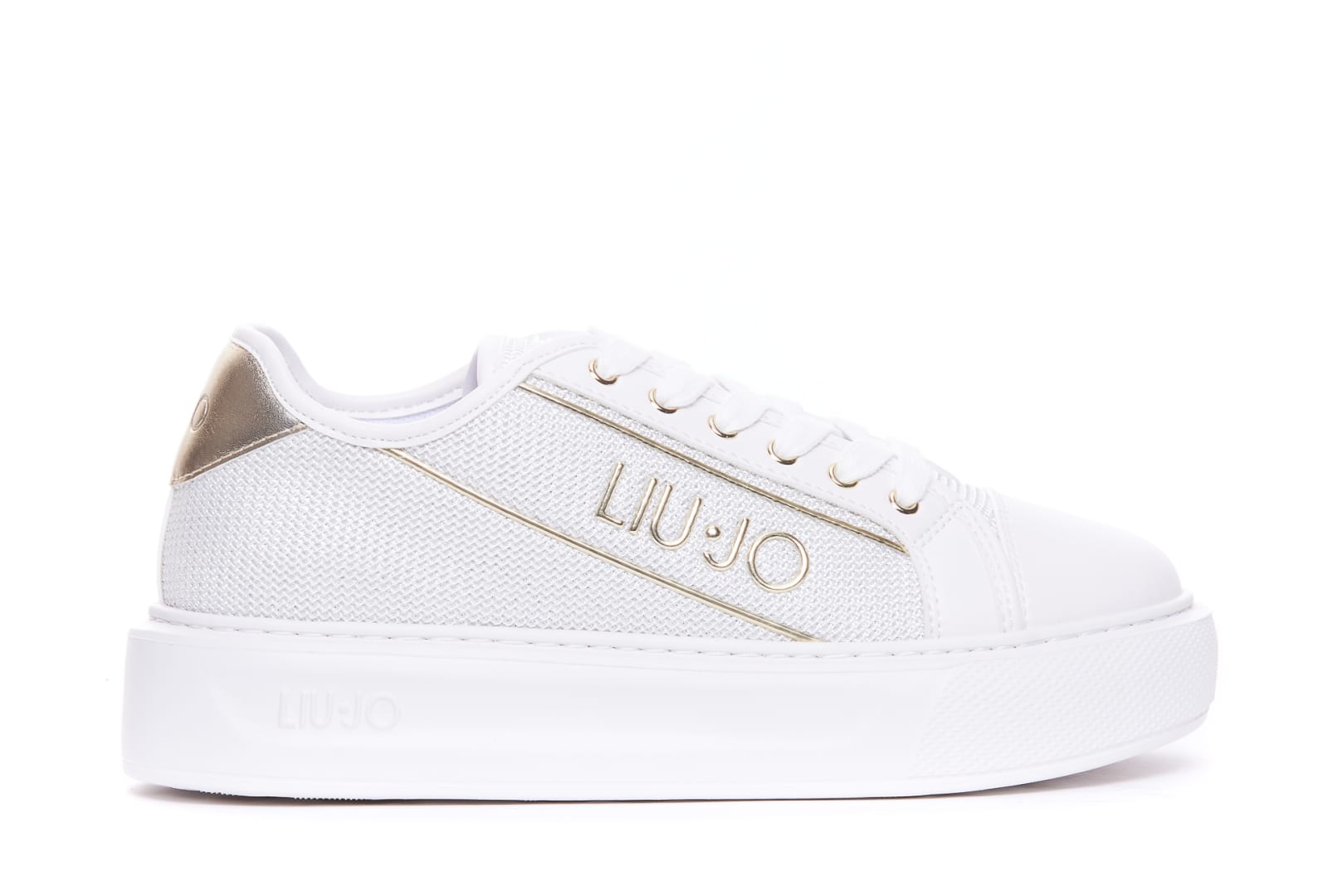 Shop Liu •jo Kylie Sneakers In White
