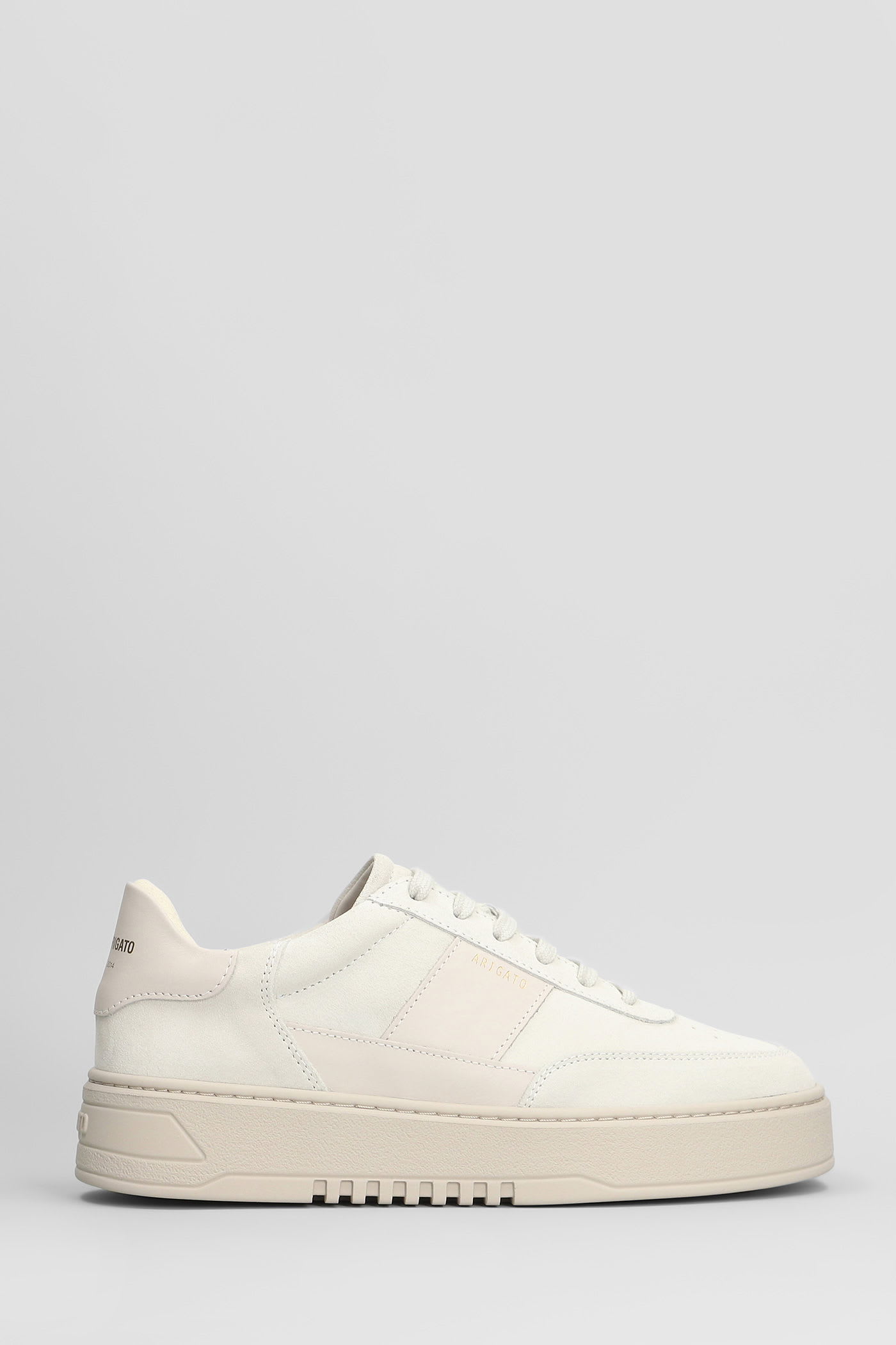 Orbit Vintage Sneakers In Beige Suede And Fabric