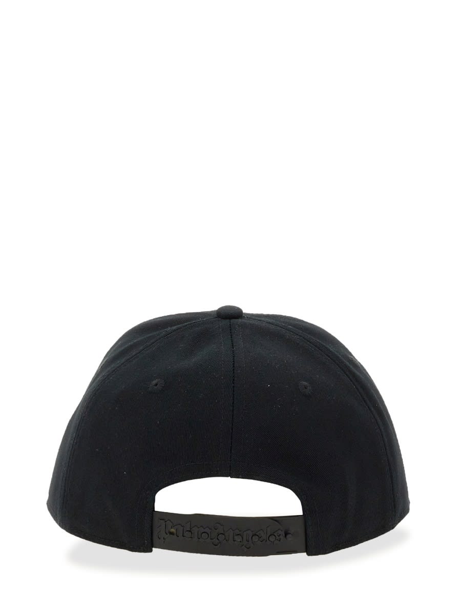 Shop Palm Angels Baseball Cap In Black