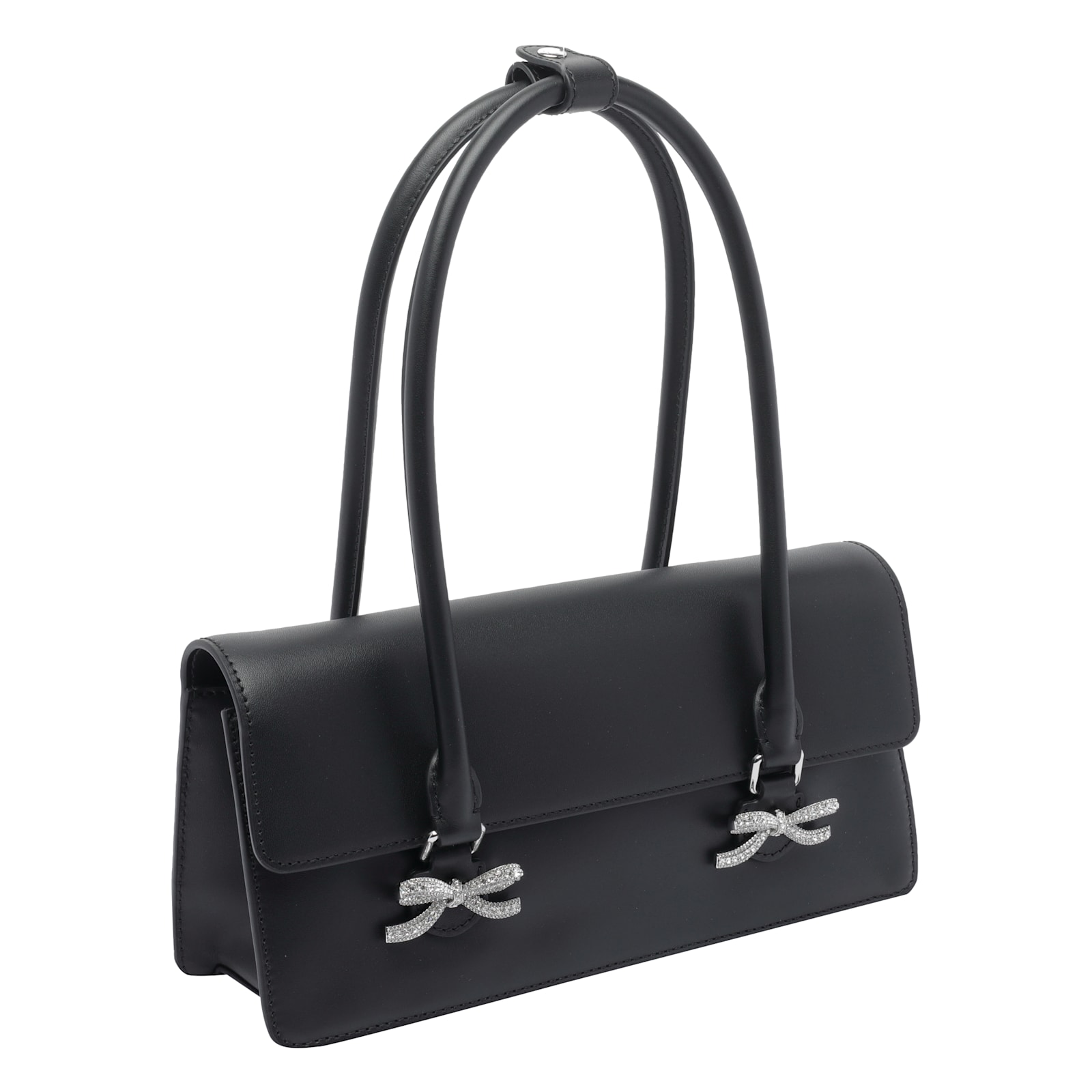 Self-portrait Bow Shoulder Bag In Black