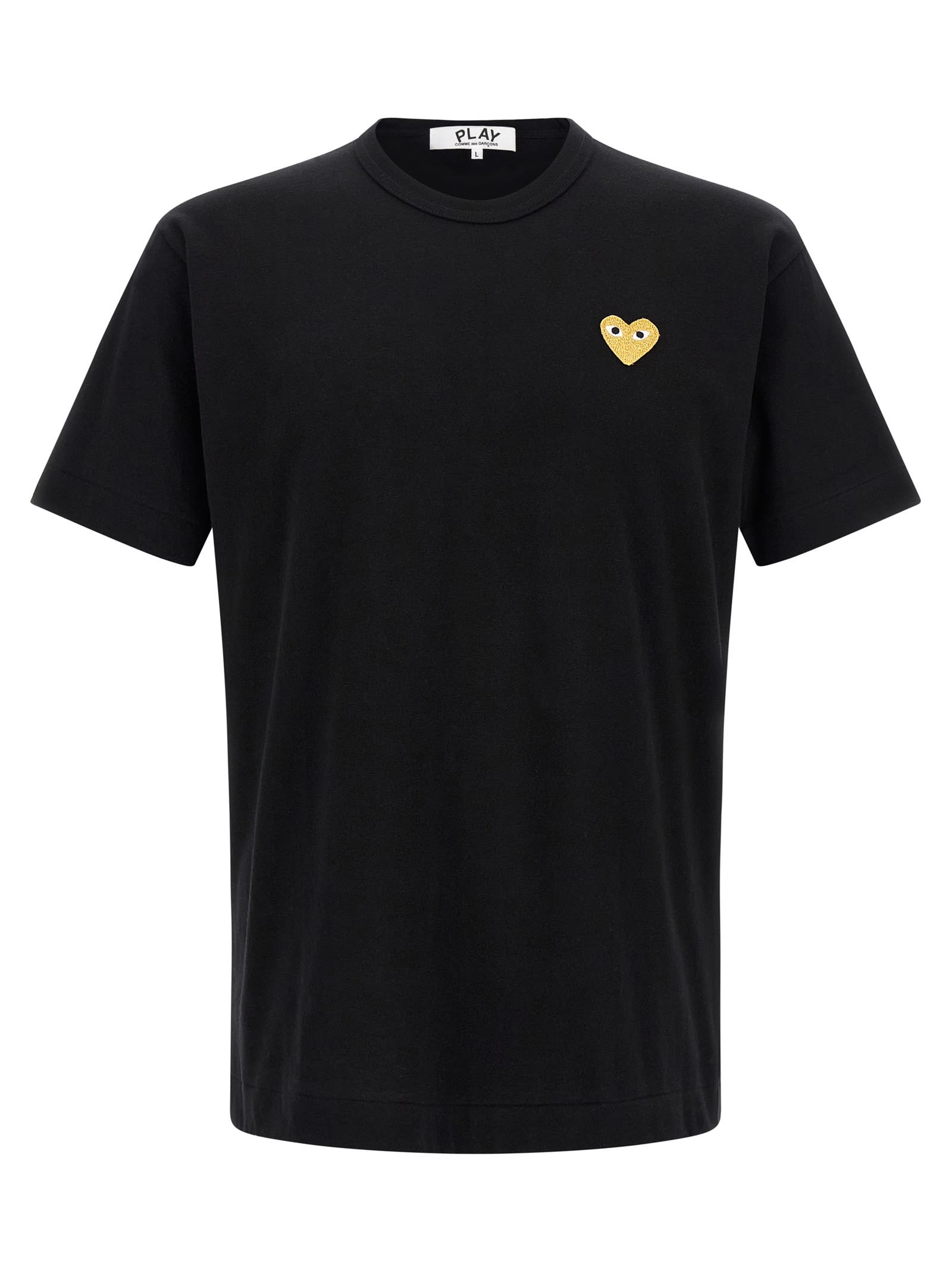 Comme des Garçons Play gold Heart T-shirt