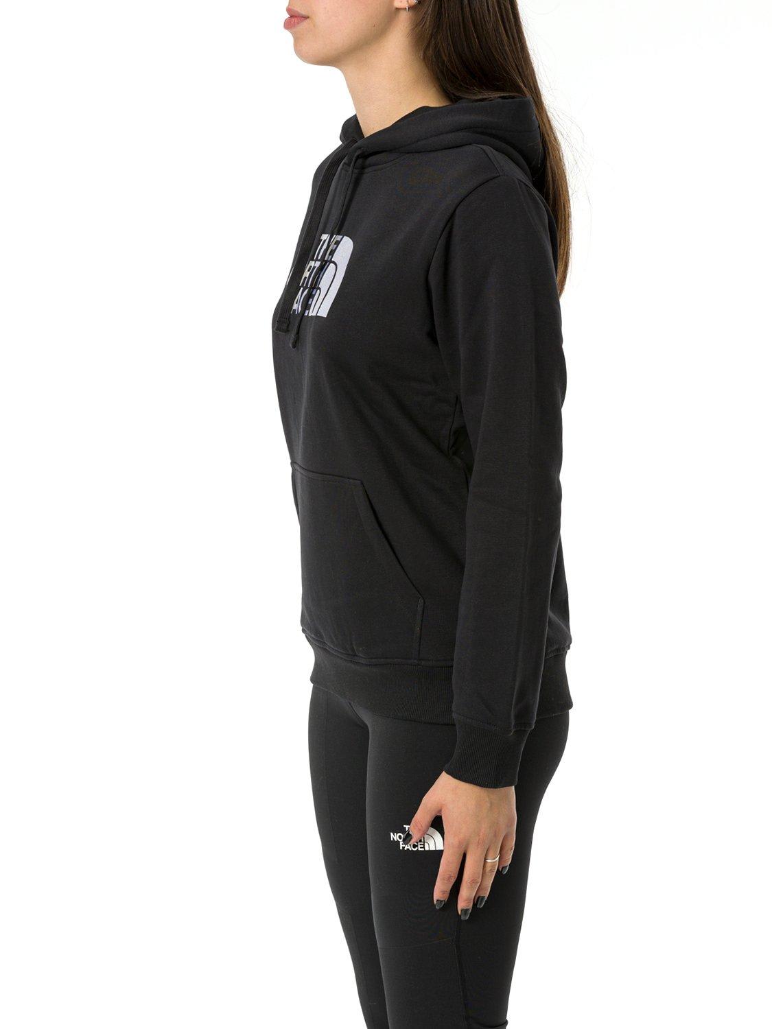 Shop The North Face Logo Detailed Drawstring Hoodie In Tnf Black