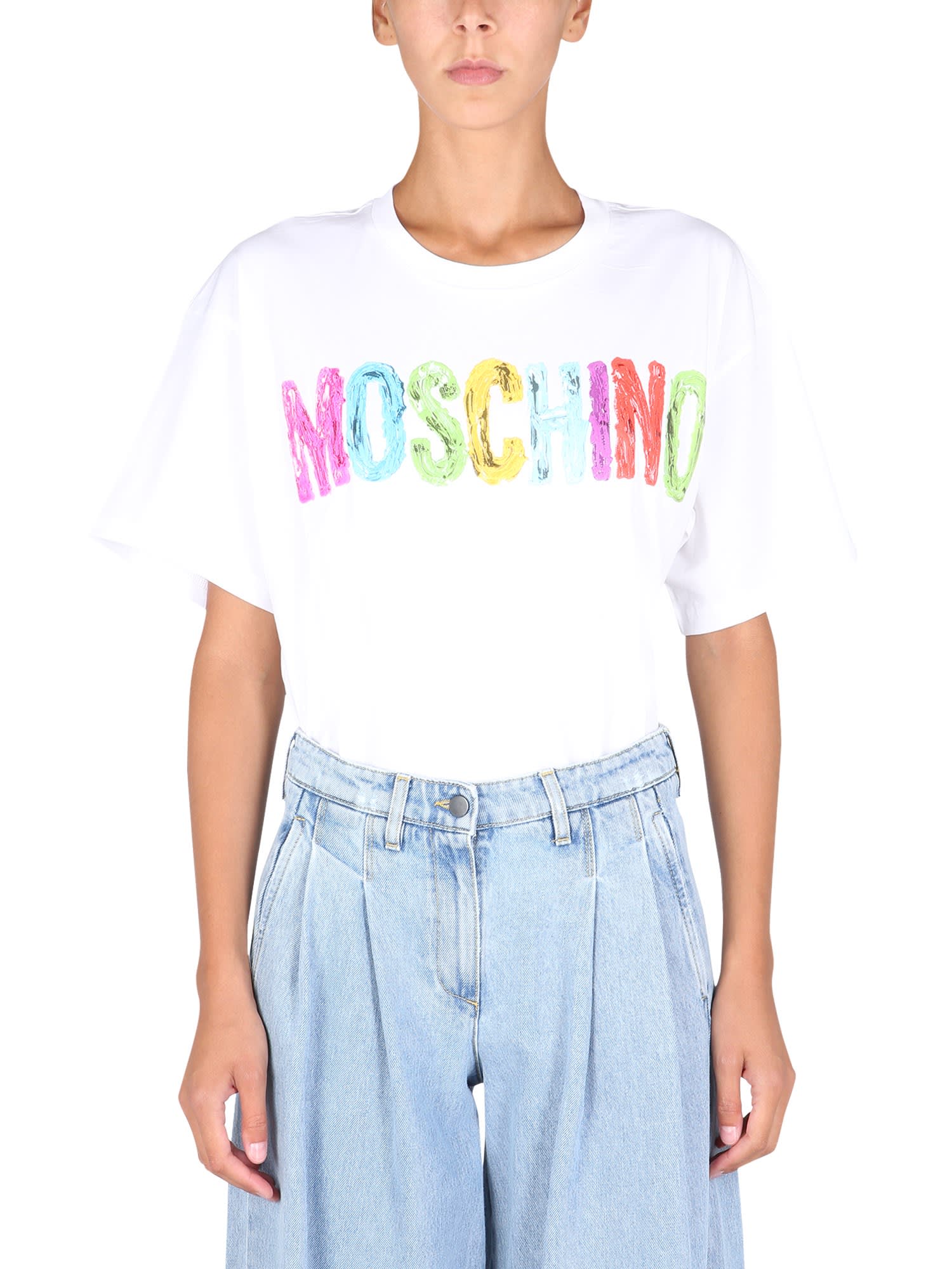 Moschino T-shirt With Rubber Logo