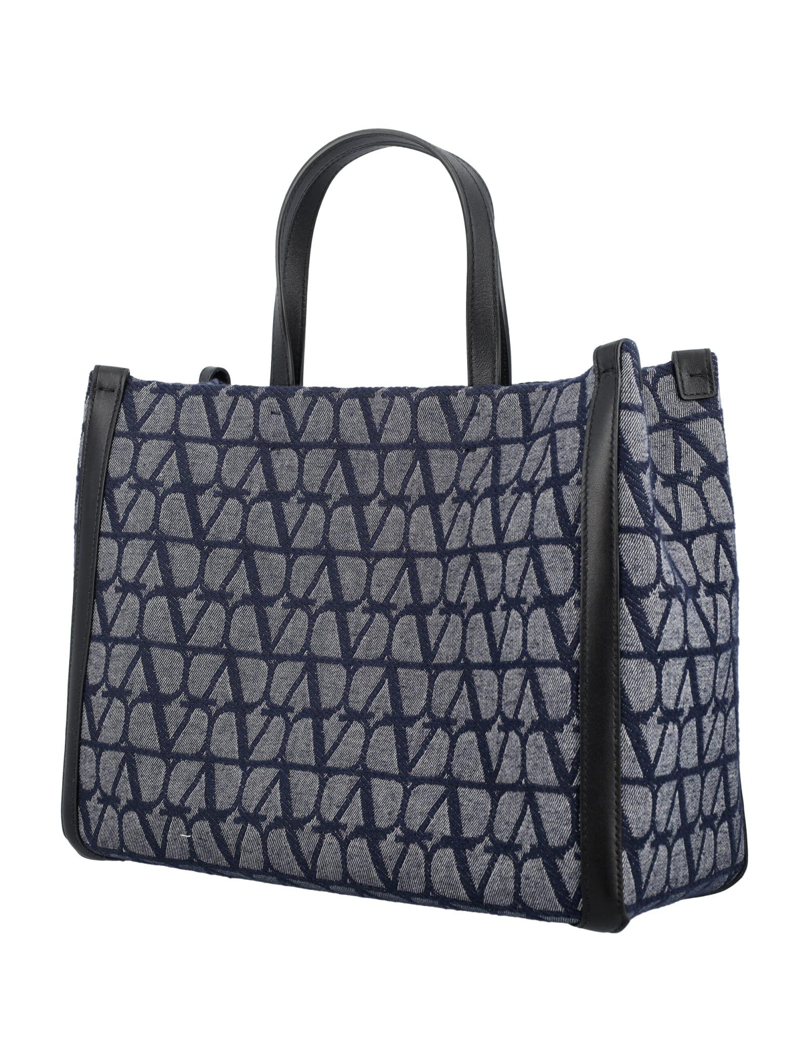 Shop Valentino Toile Iconographe Medium Shopper Bag In Blue