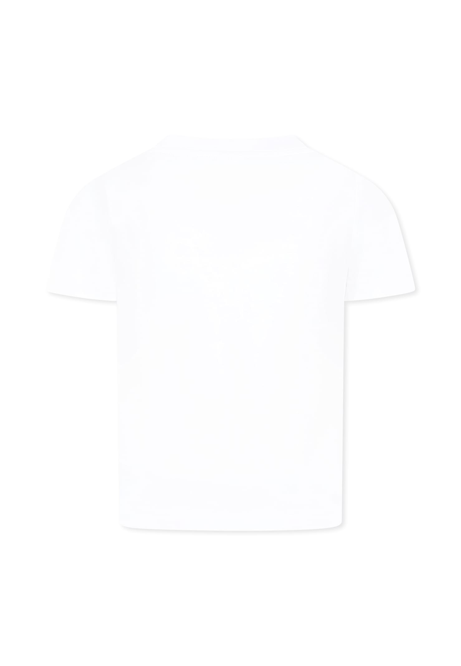 Timberland White T-shirt For Boy With Logo In White