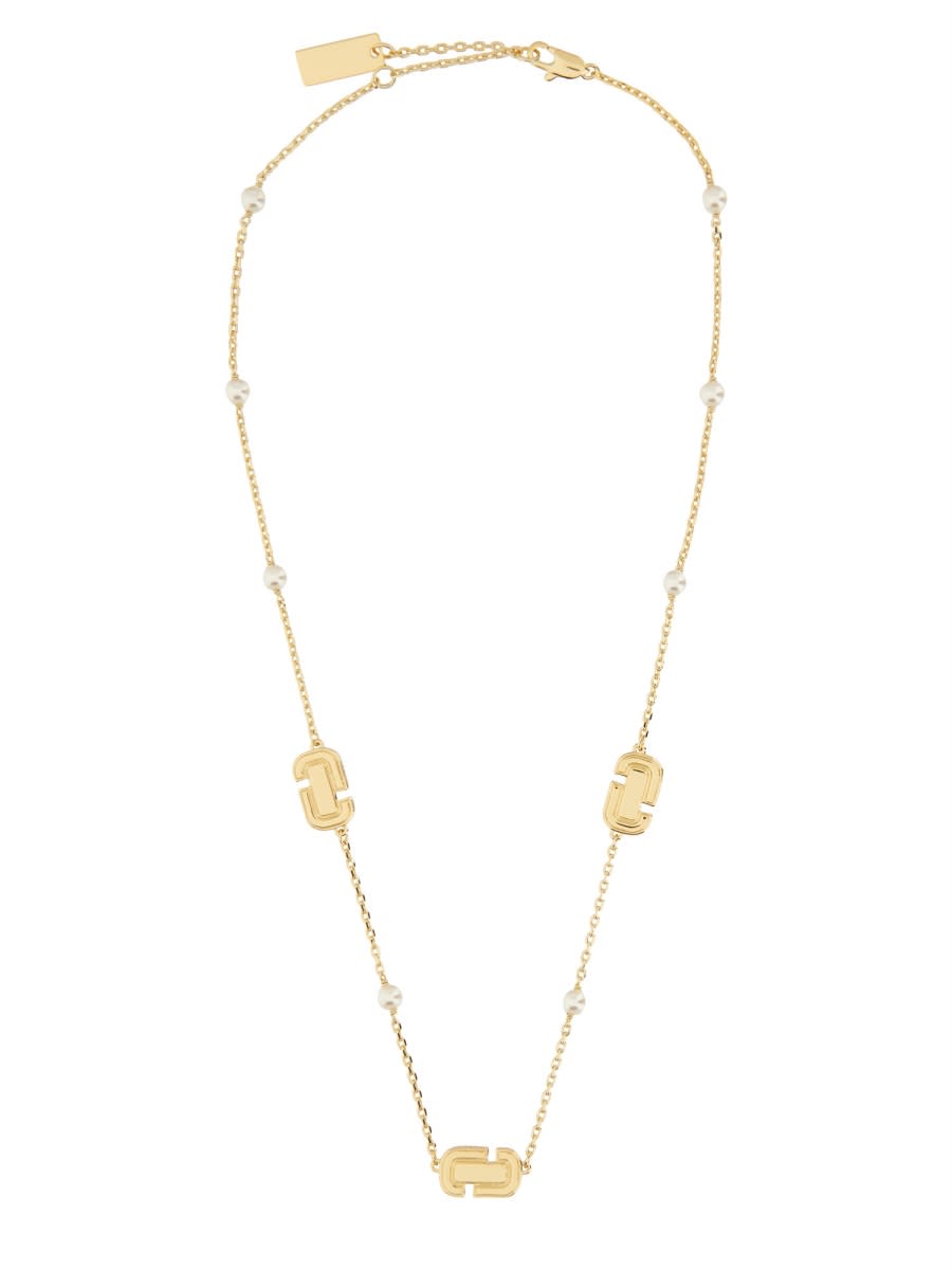 Marc Jacobs J Marc Luxe Station Necklace In Gold