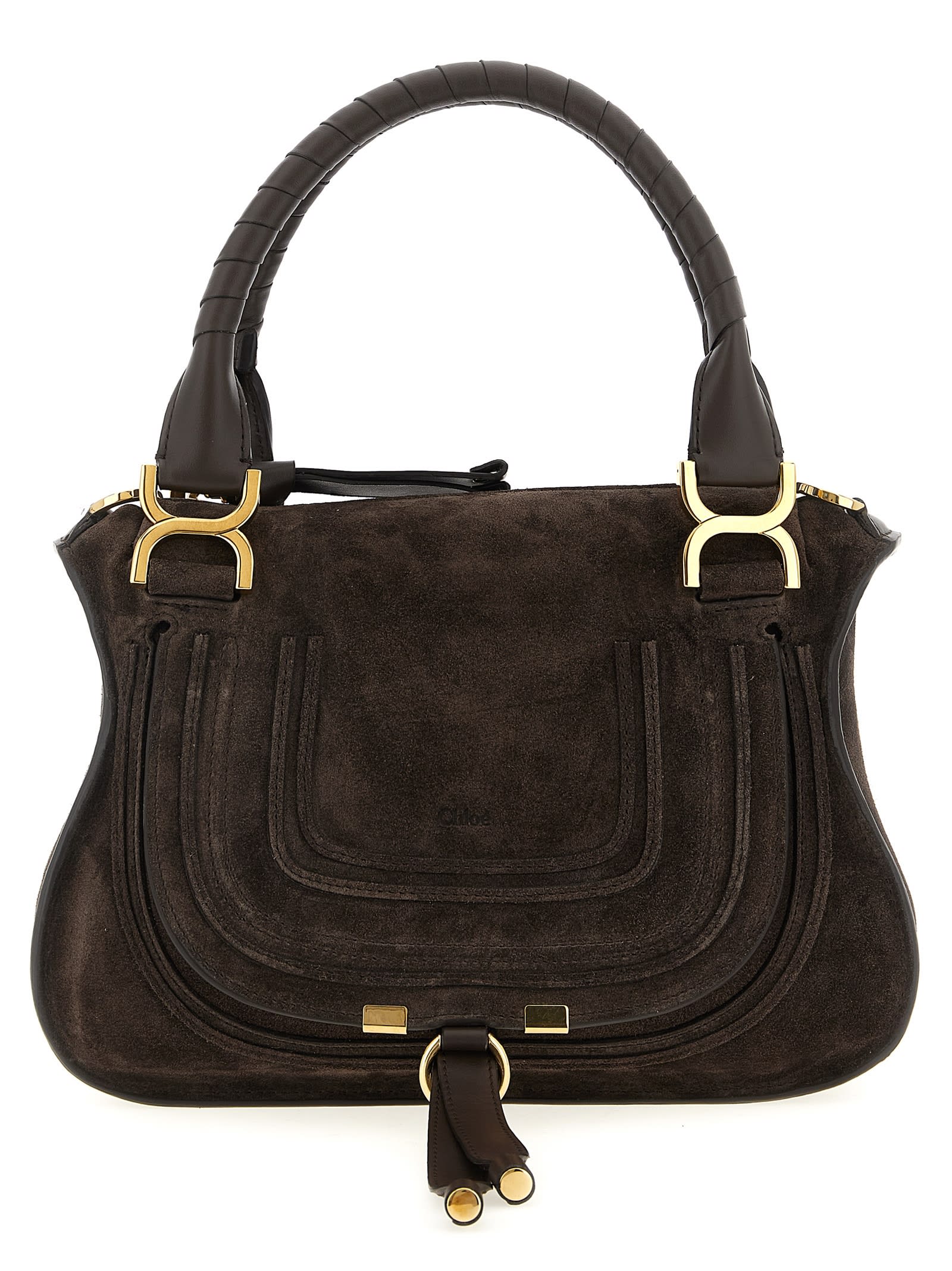 Chloé Marcie Small Handbag In Brown