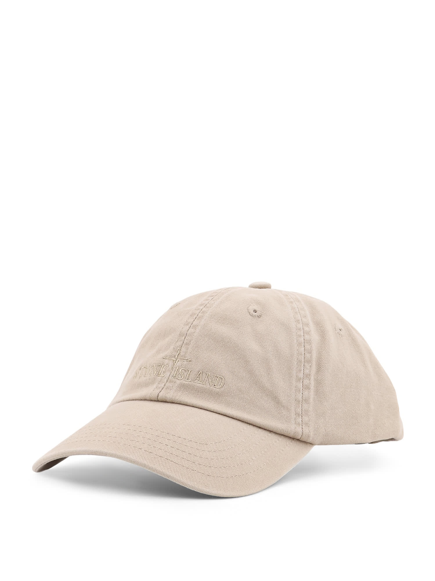 Stone Island Men Cotton Baseball Hat In Neutral
