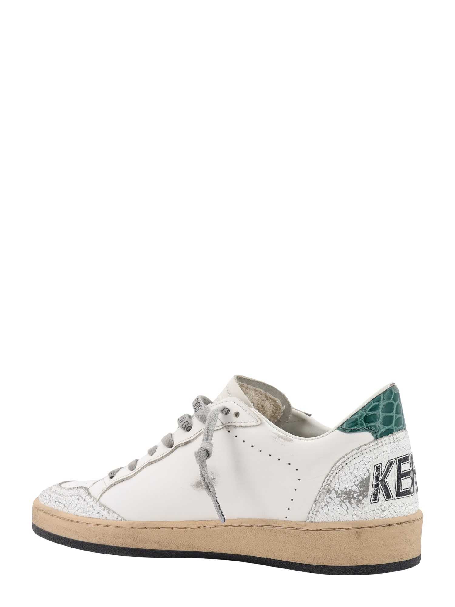 Shop Golden Goose Ball Star Sneakers In White