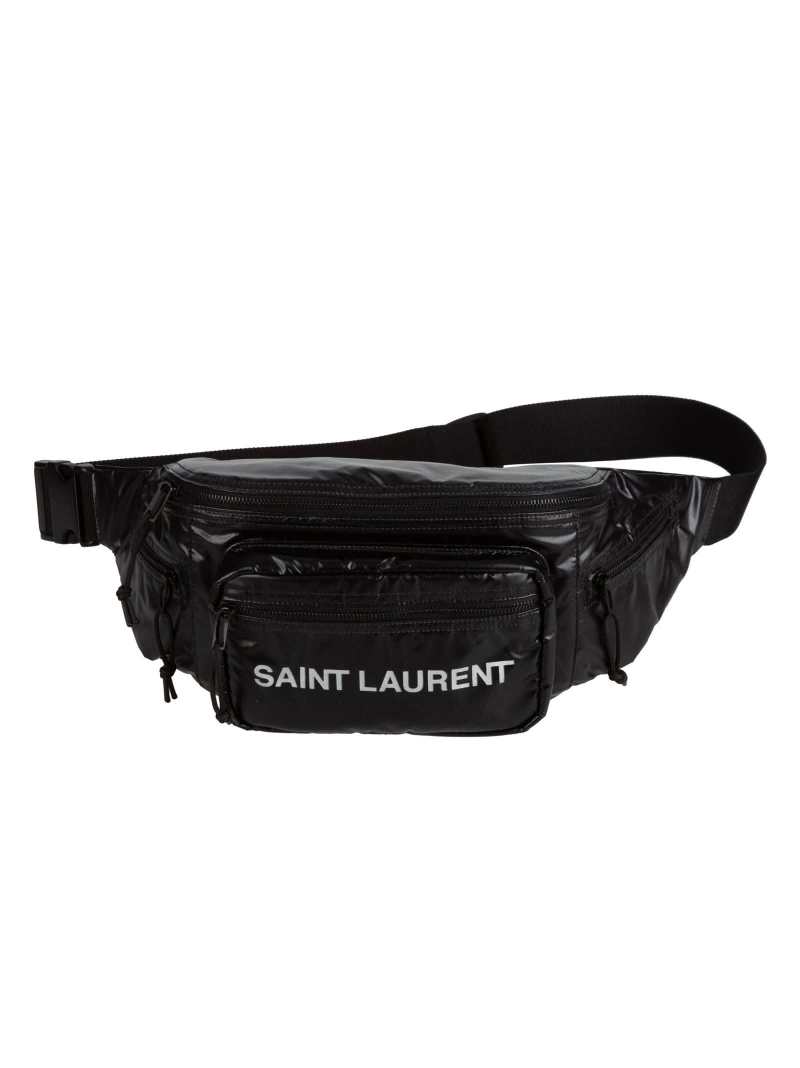 Saint Laurent Logo Printed Padded Belt Bag