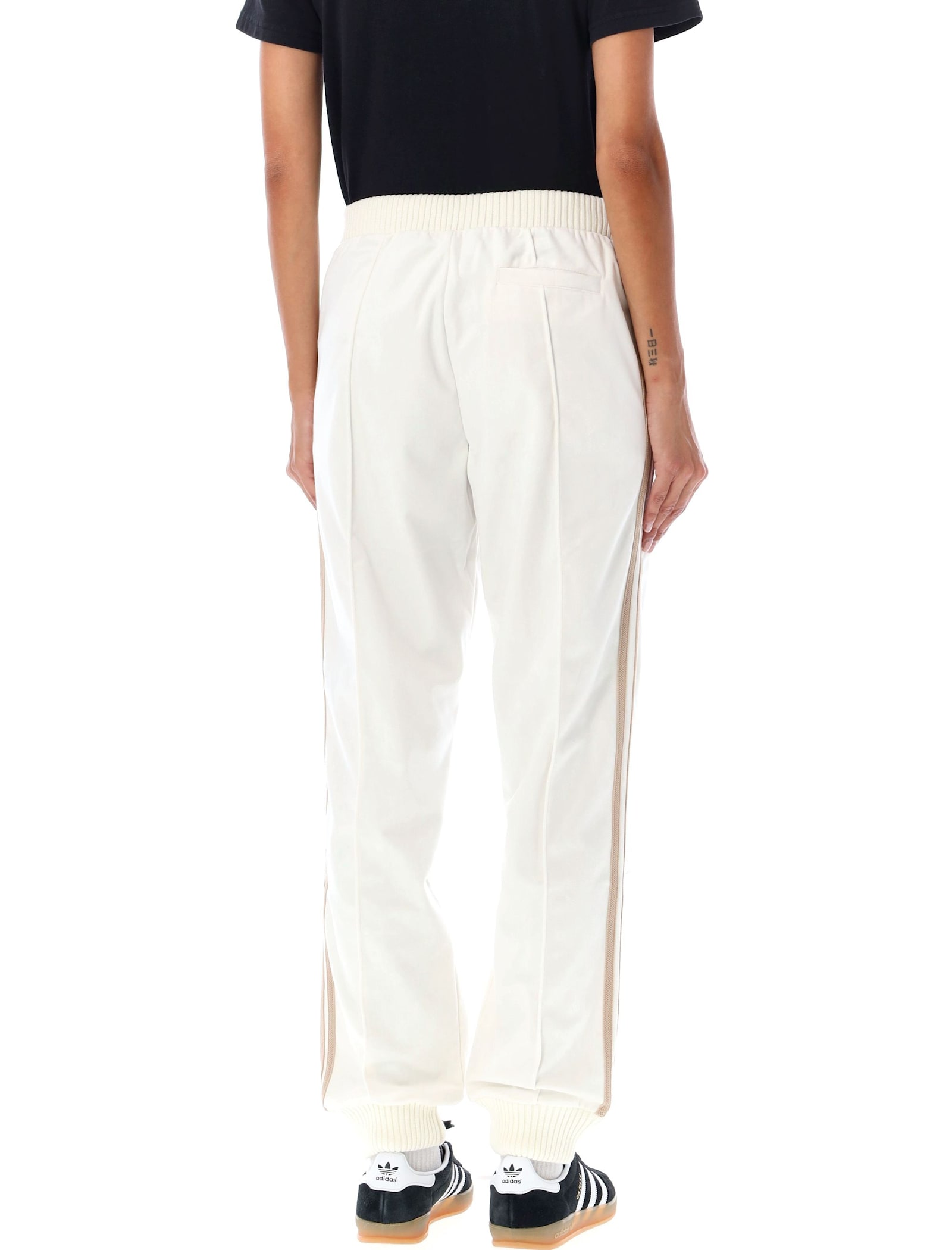 Shop Adidas Originals Velvet Track Pants In White