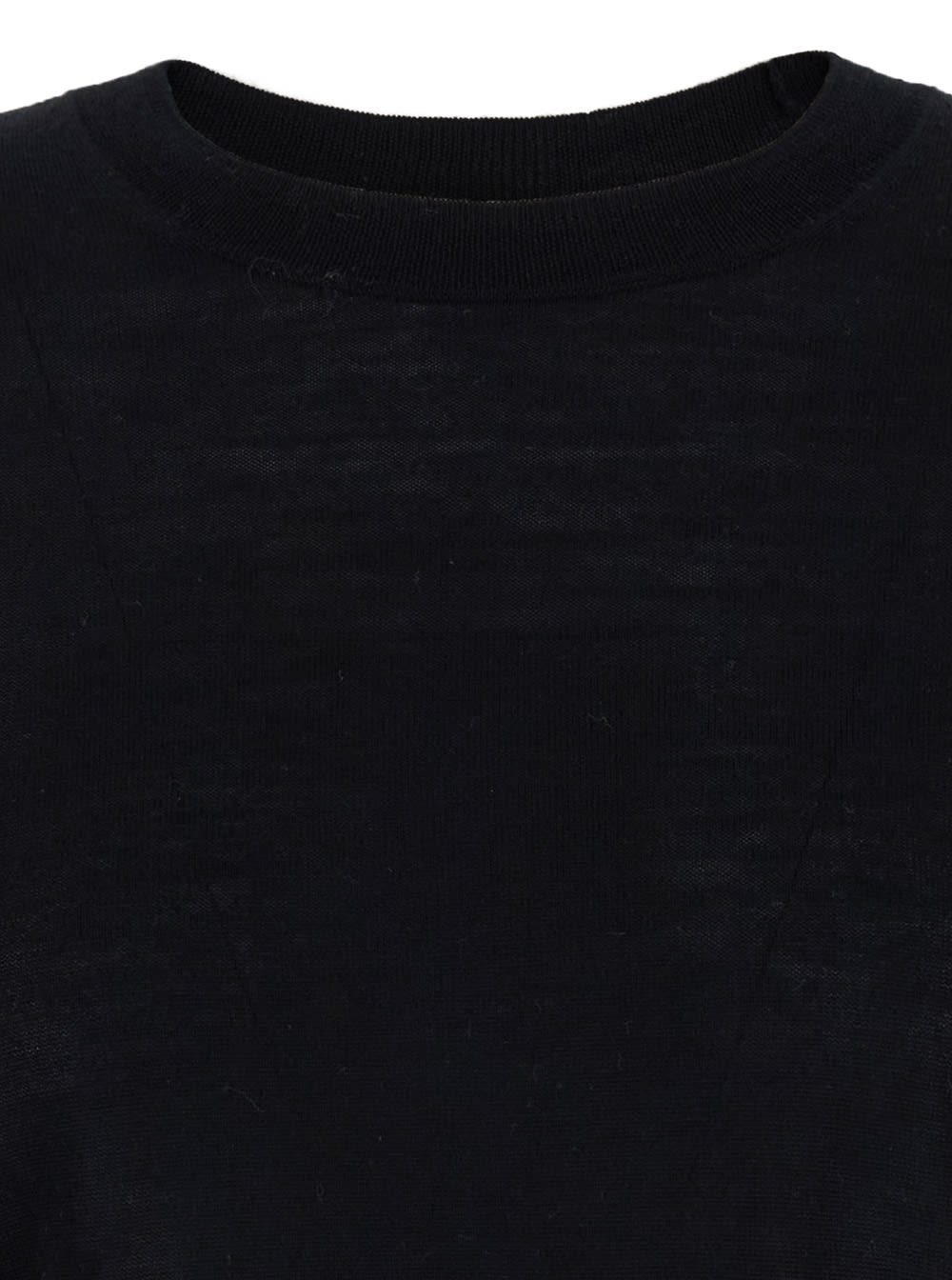 P.a.r.o.s.h Black Crewneck Long Sleeve Sweater In Black