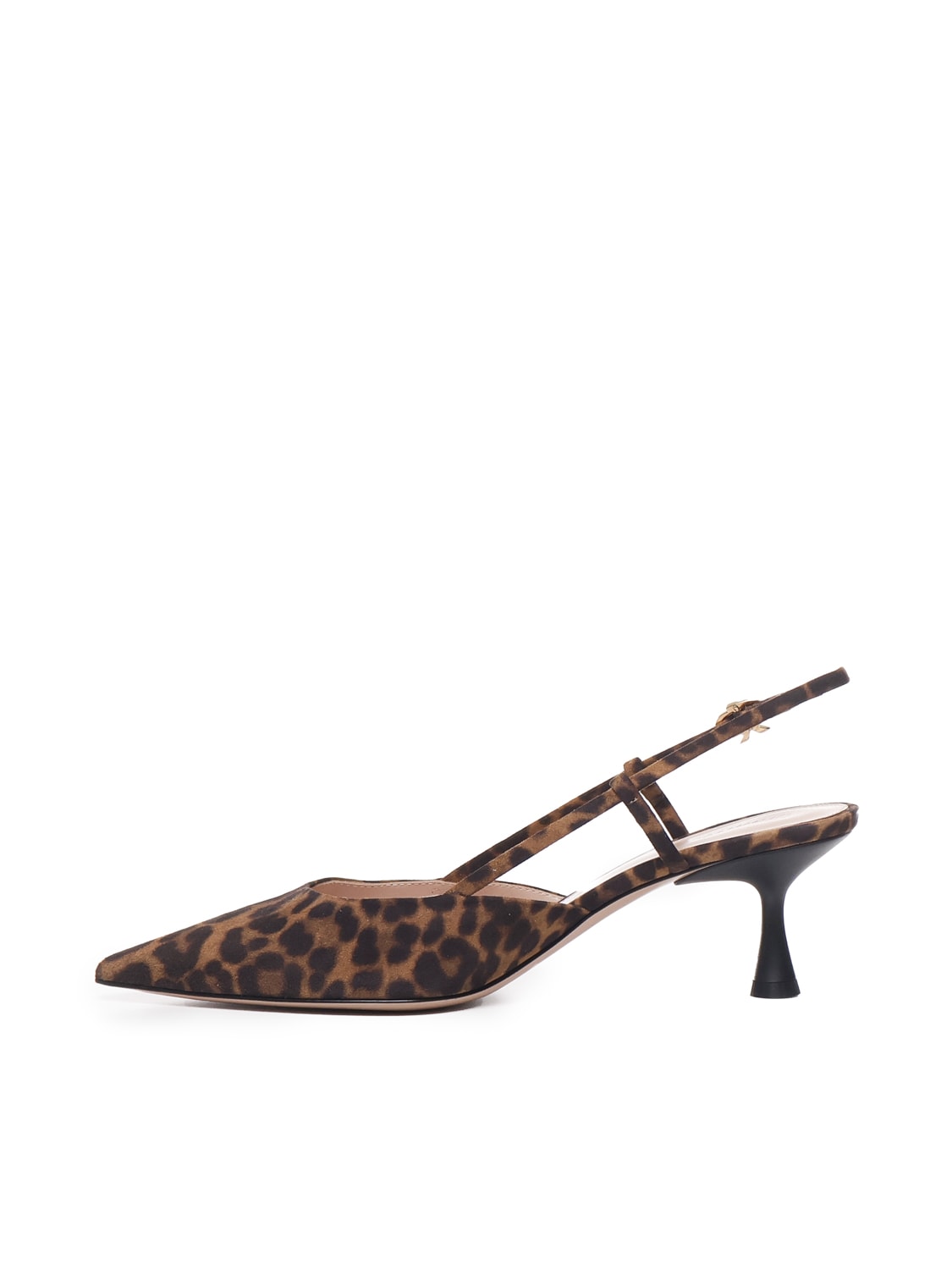 Gianvito Rossi Slingback Animalier Pumps In Leopard Print
