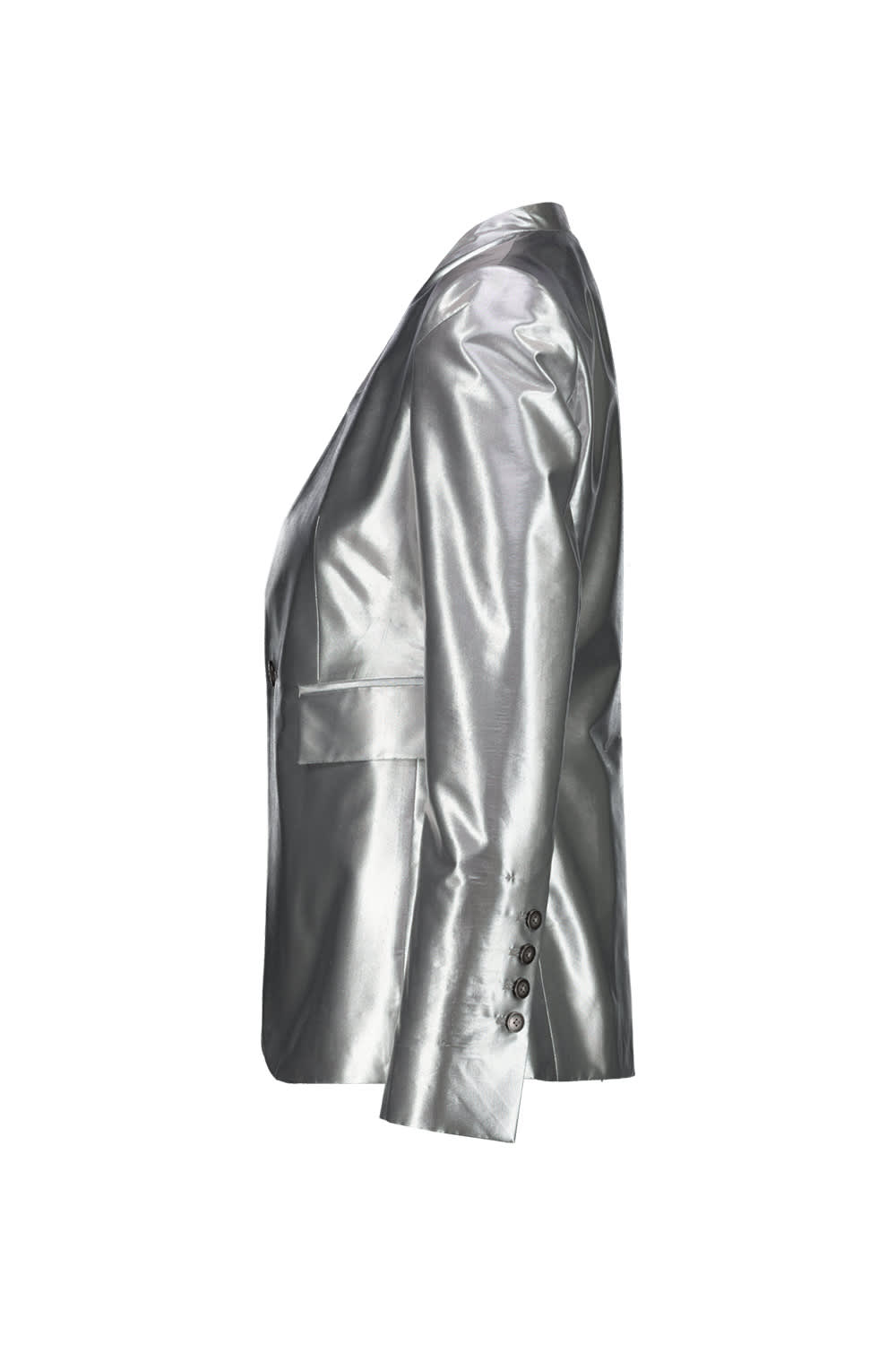 Shop Sapio N 55 Blazer In Silver