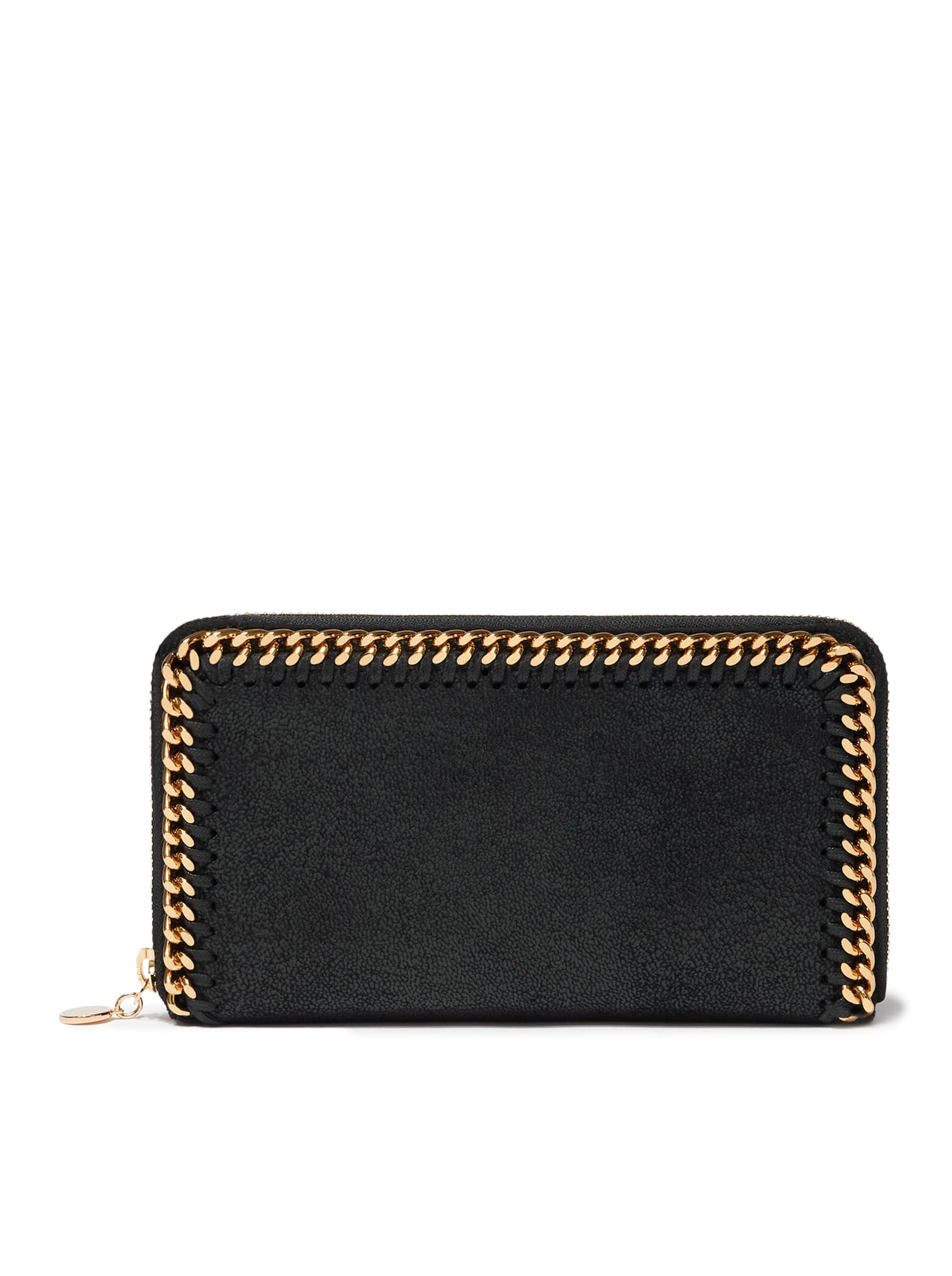 Shop Stella Mccartney Falabella Wallet In Black