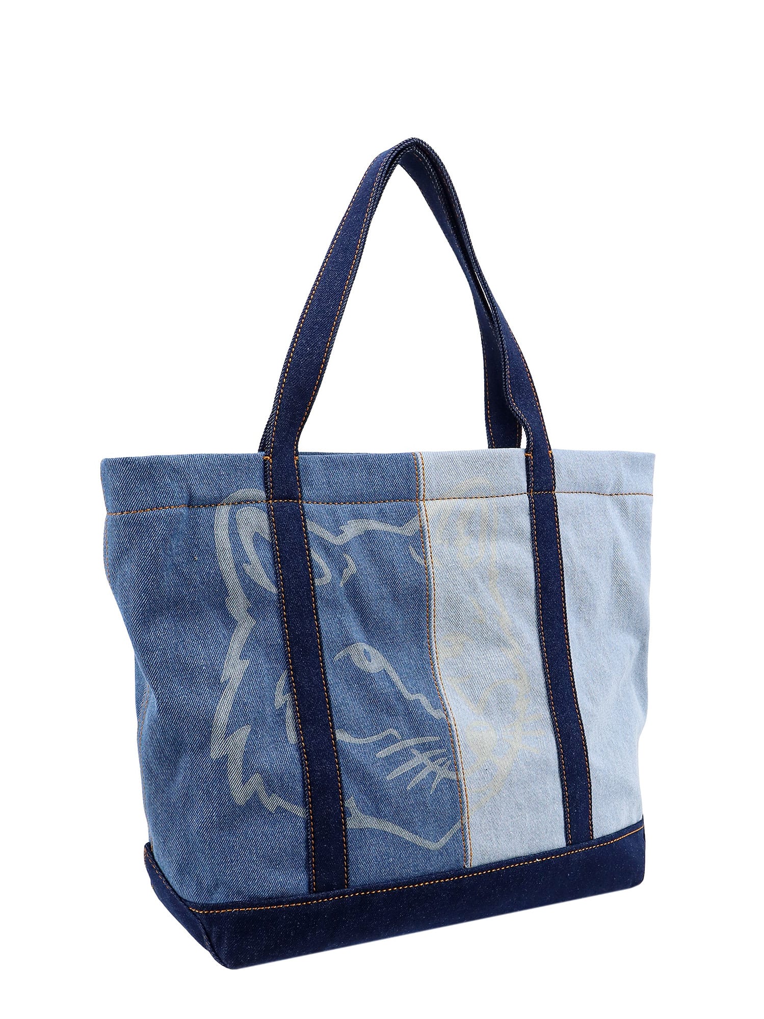 Shop Maison Kitsuné Shoulder Bag In Blue