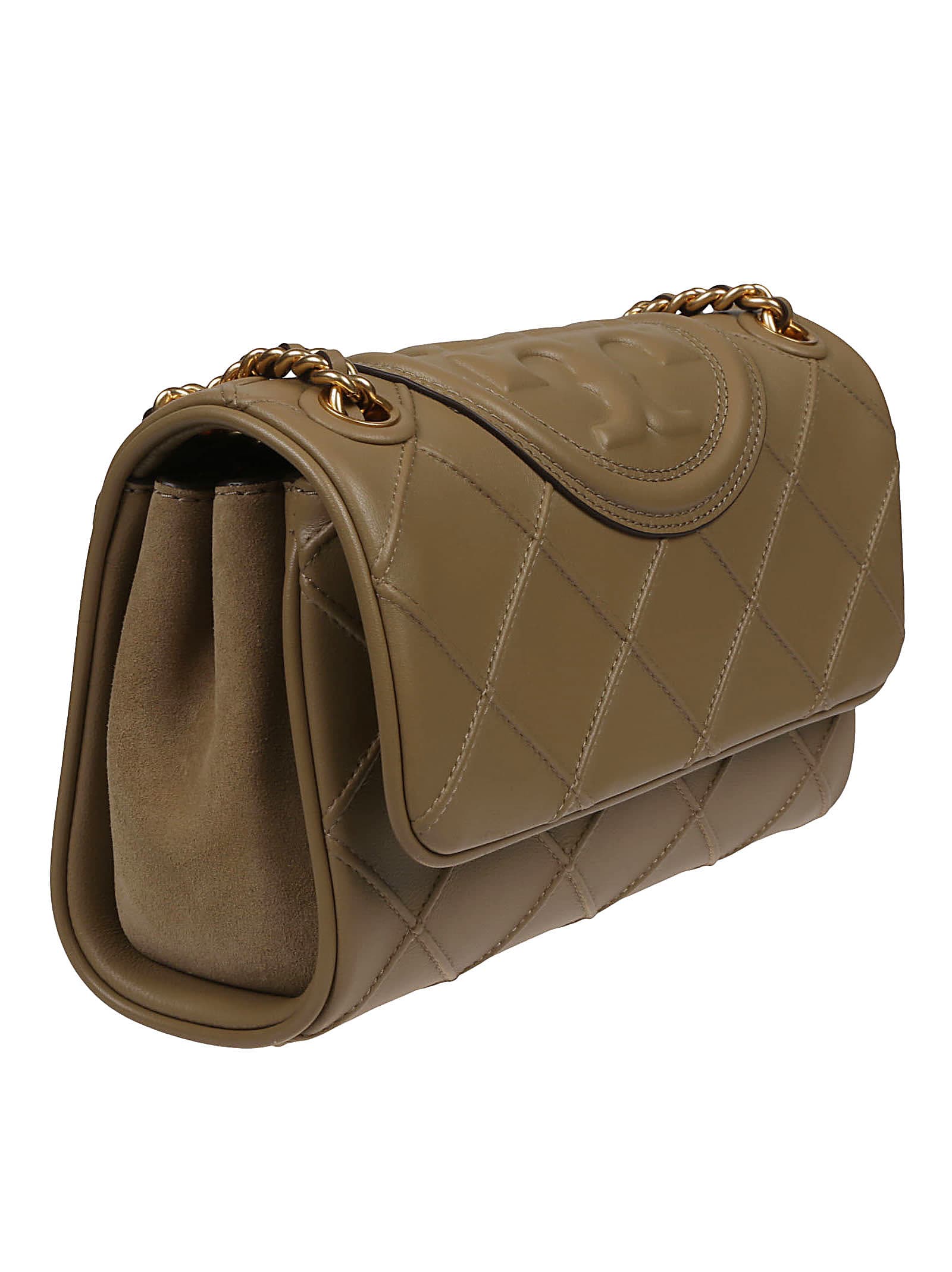 Fleming Soft Small Hobo Bag - Tory Burch - Pebblestone - Leather