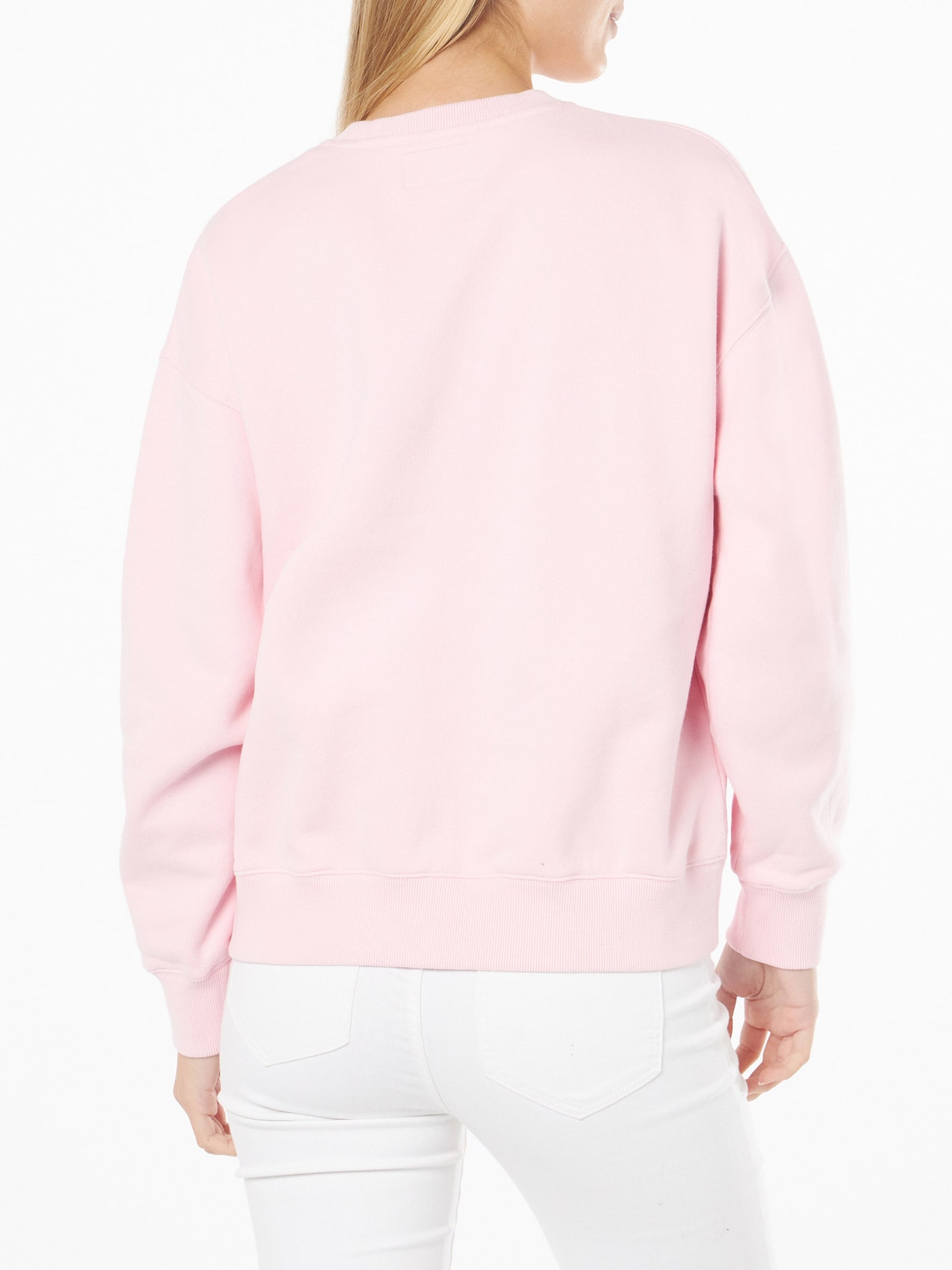 Shop Mc2 Saint Barth Woman Fleece Sweatshirt With Barbie St. Barth Print Barbie Special Edition In Pink