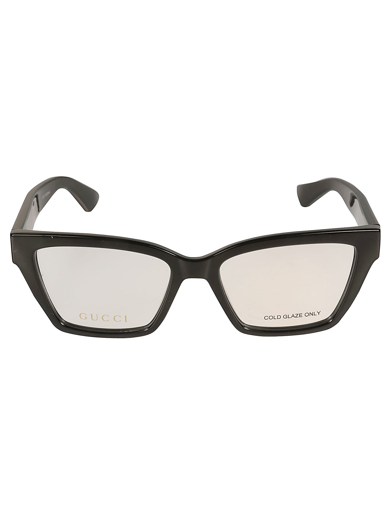 Gucci Logo Lens Square Frame In Black