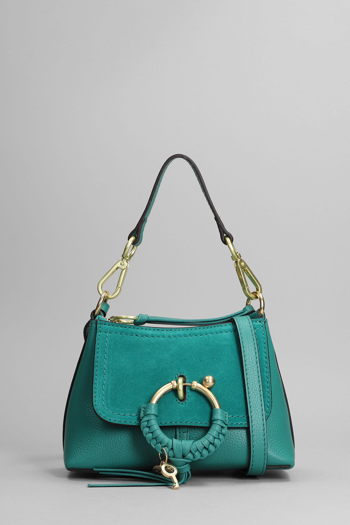 See By Chloé Joan Shoulder Bag In Green Suede And Leather ModeSens