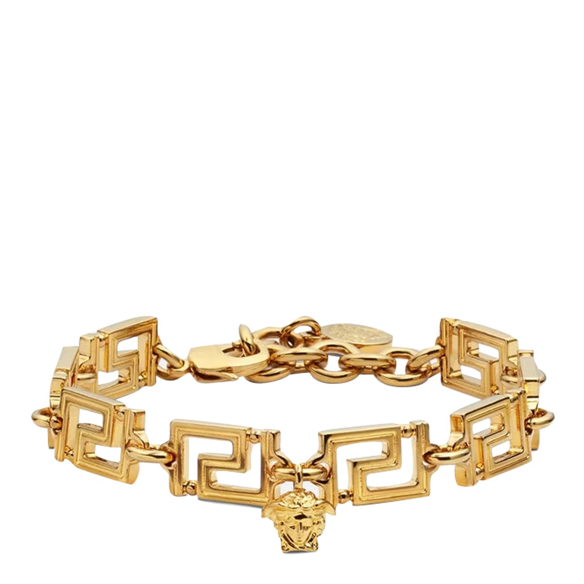 Shop Versace Greca Bracalet In Oro