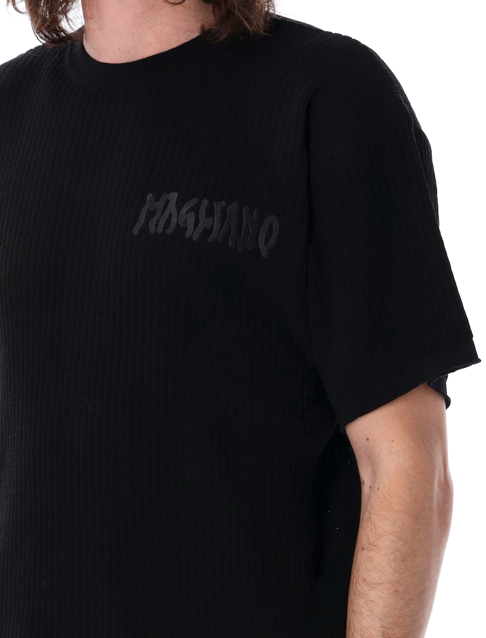 Magliano Waffle Tee In Black