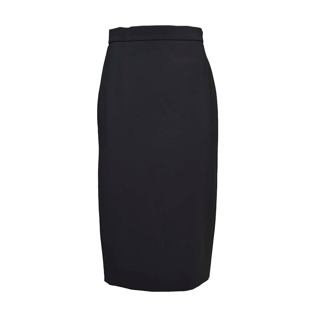 Shop Max Mara Lubiana Pencil Skirt In Nero