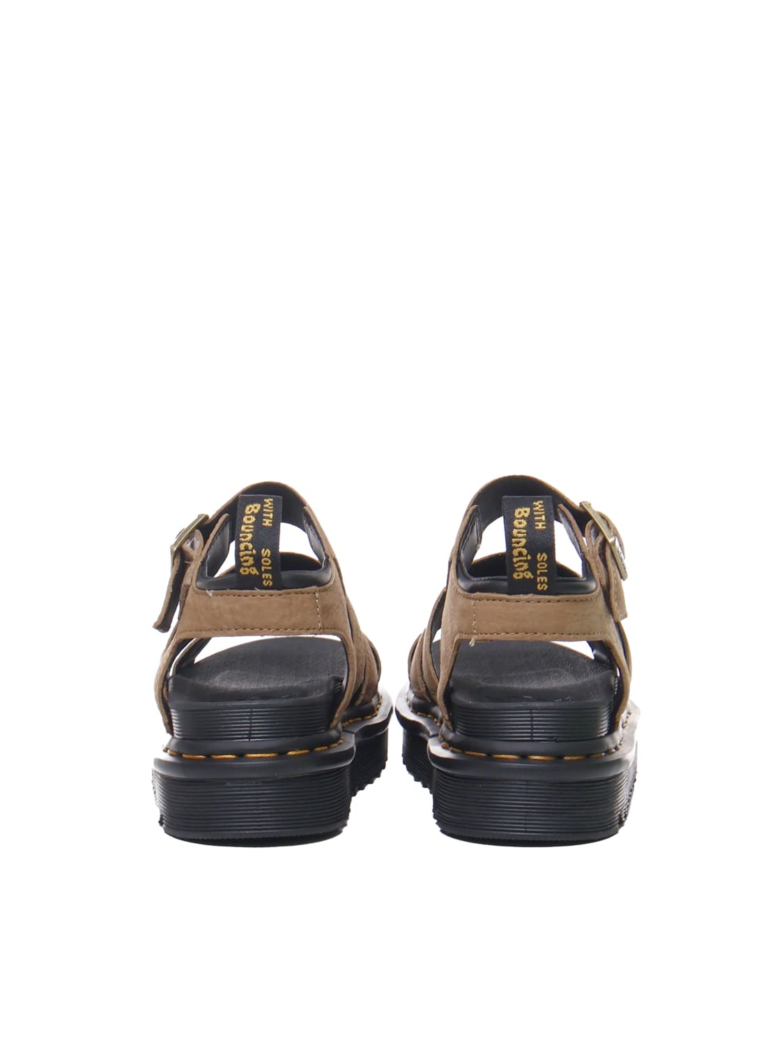 Shop Dr. Martens' Blaire Leather Sandals In Desert