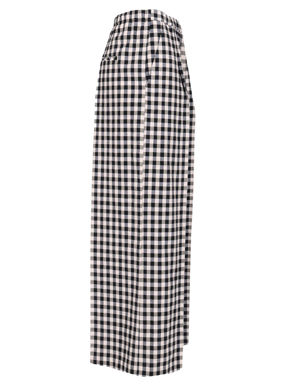 FORTE FORTE GINGHAM WIDE LEG PANTS