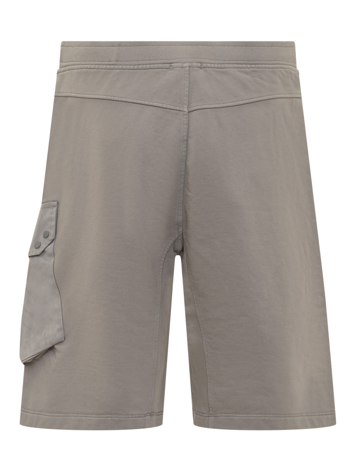 Shop Ten C Elastic Waist Shorts In Grigio